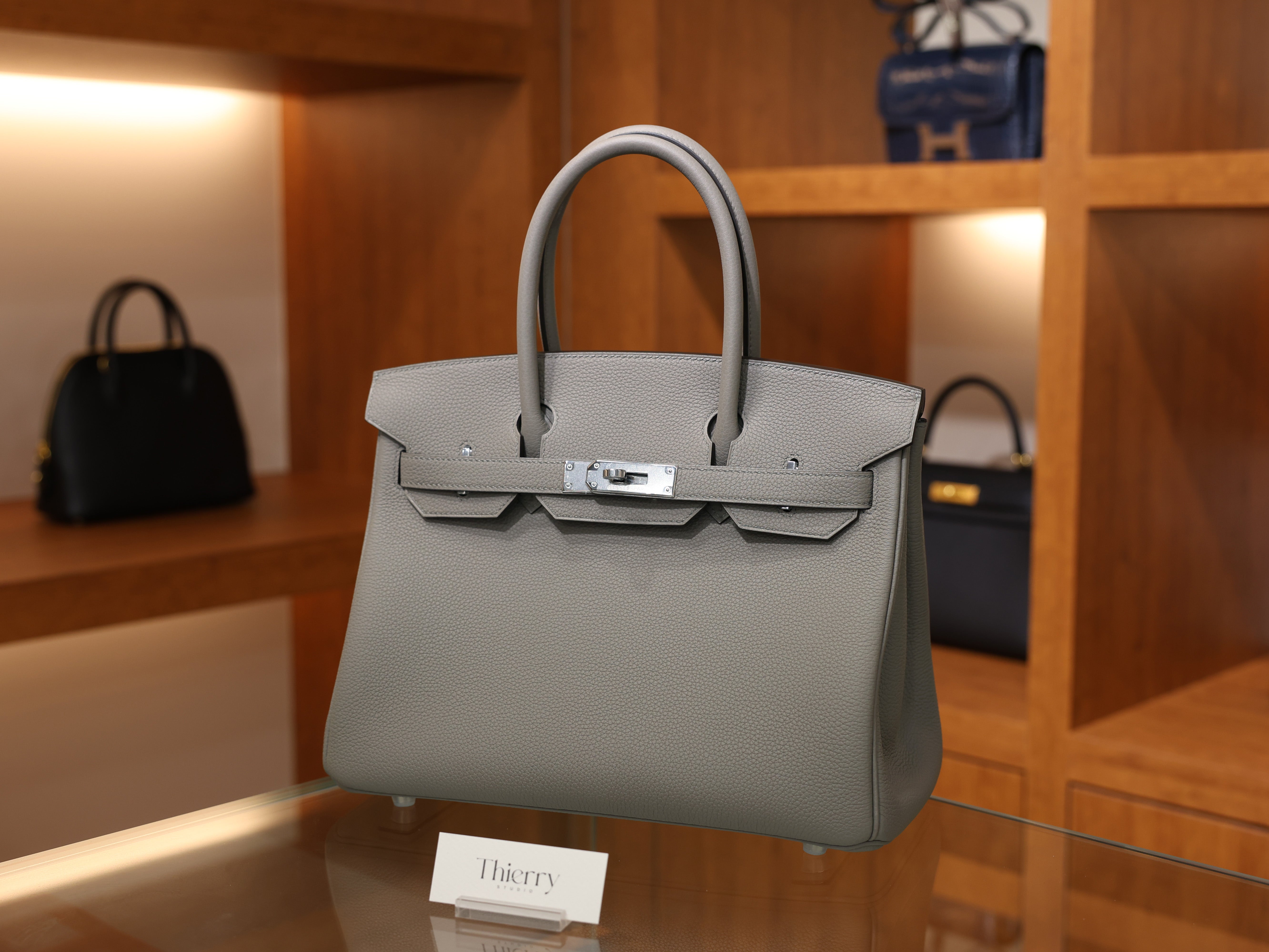 Birkin 30 togo gris asphalt PHW