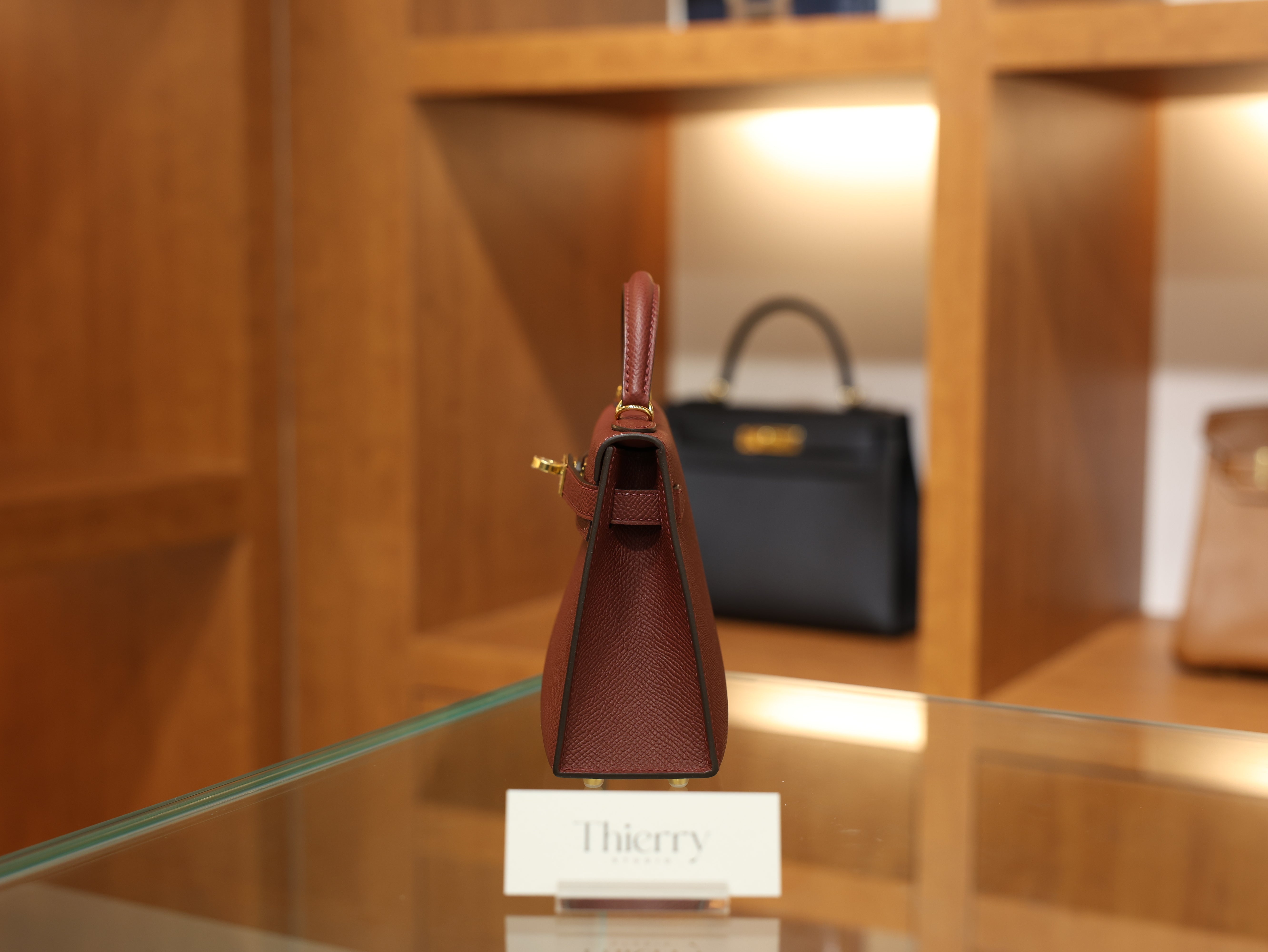 Kelly mini epsom rouge H GHW