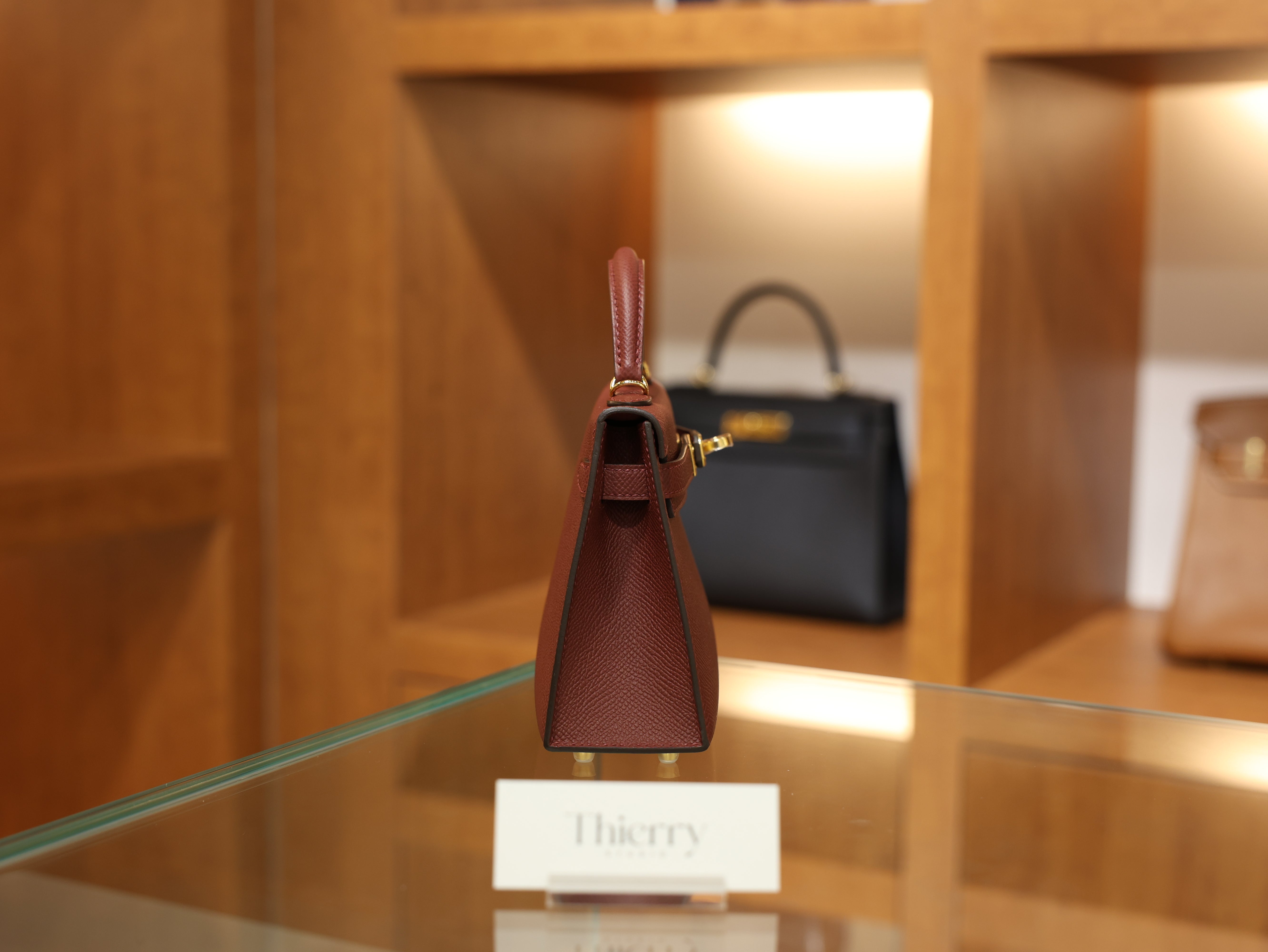 Kelly mini epsom rouge H GHW