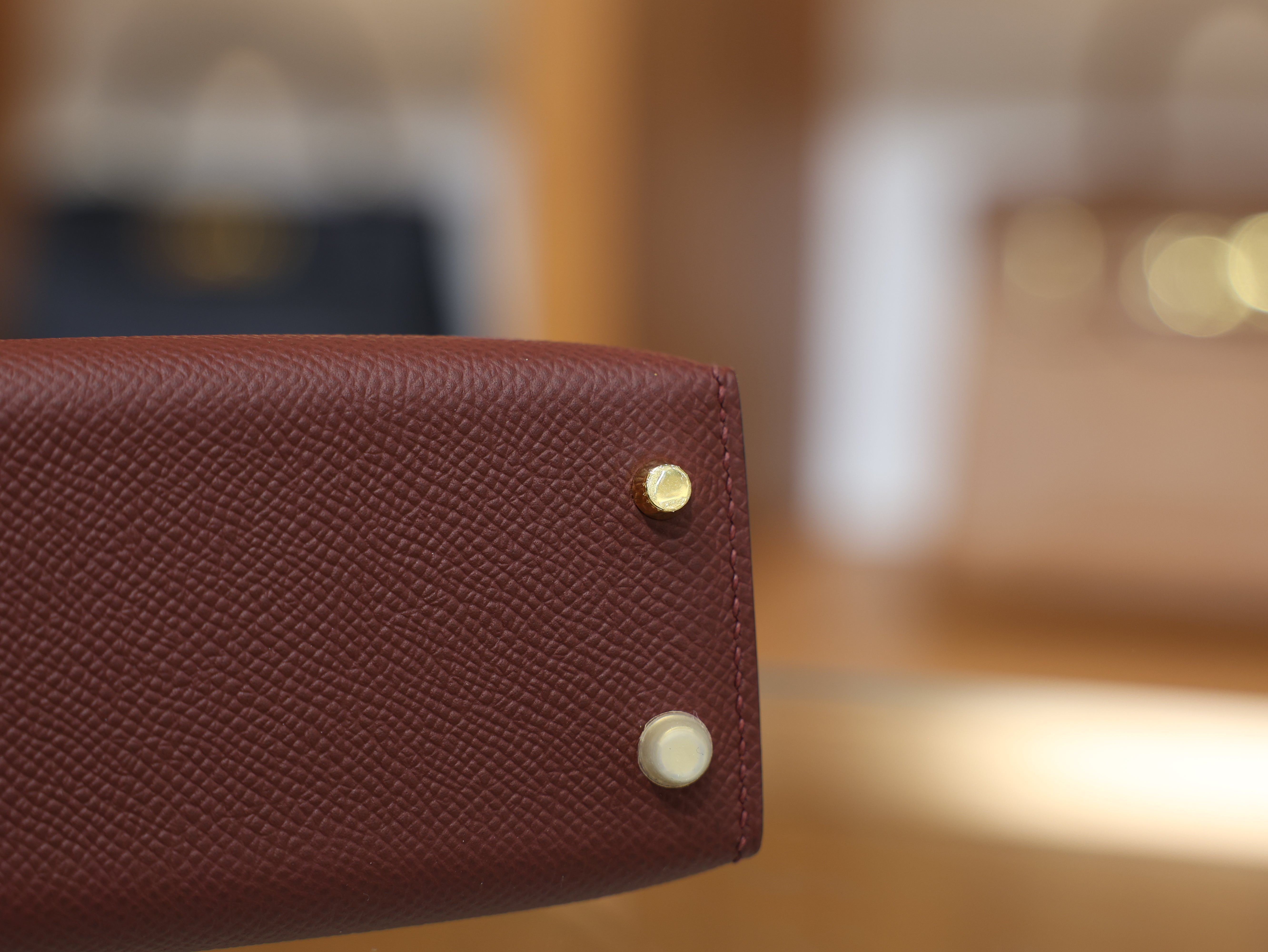 Kelly mini epsom rouge H GHW