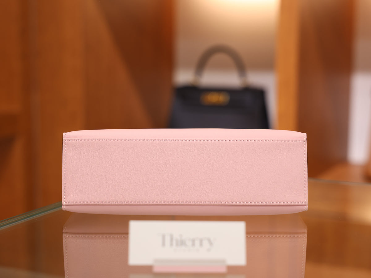 Kelly pochette swift rose sakura PHW