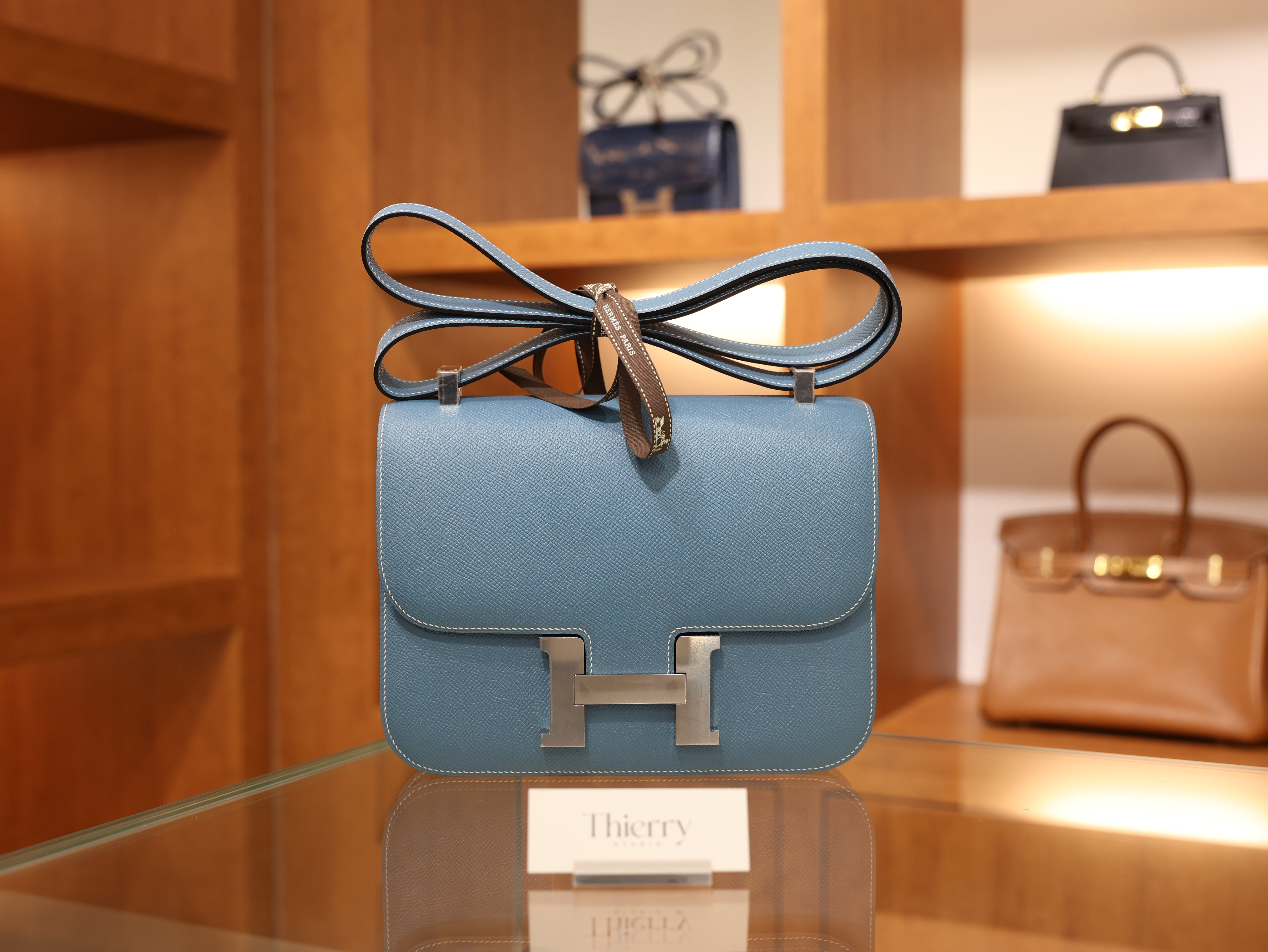 Constance 18 epsom blue jean PHW