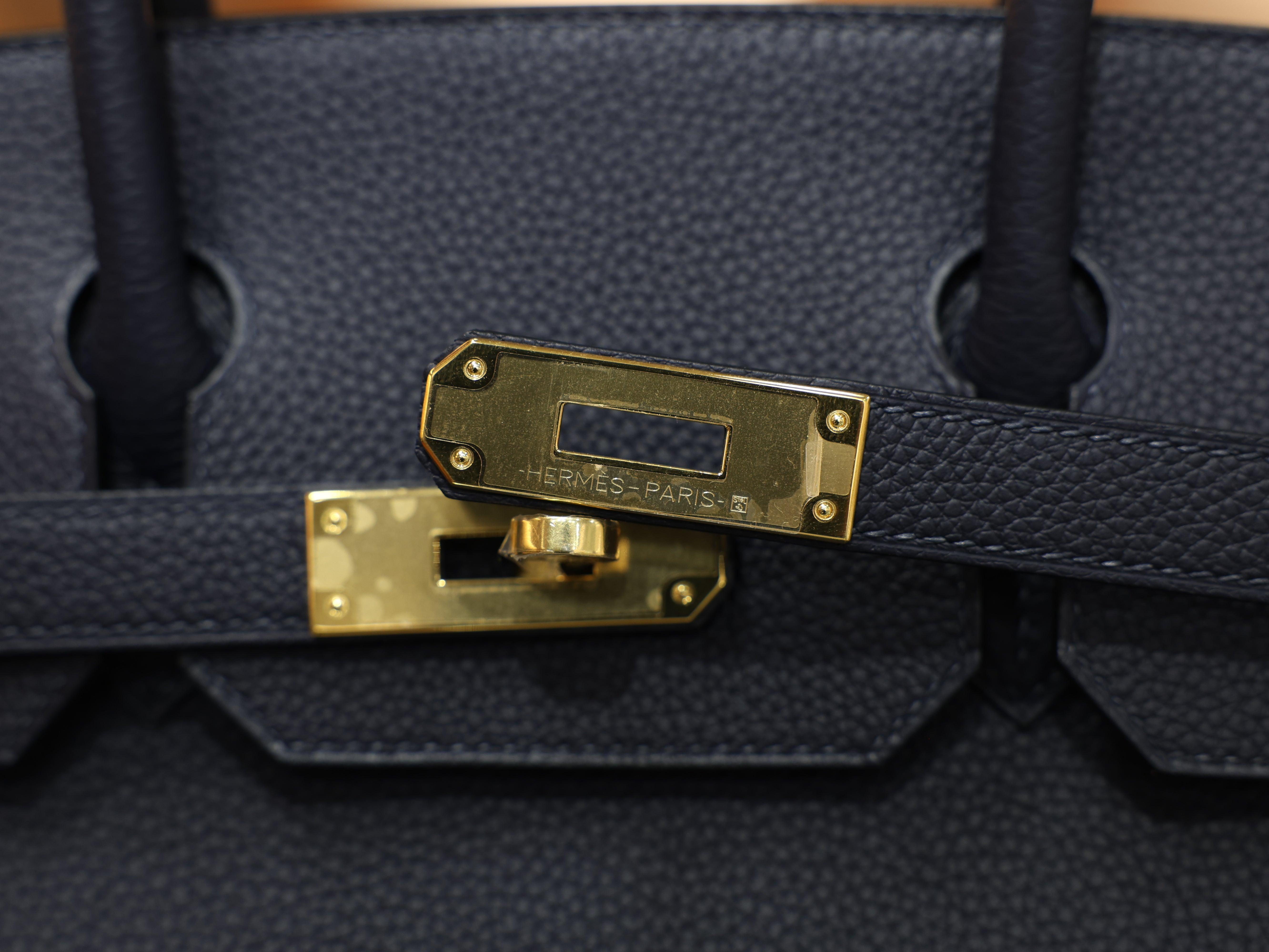 Birkin 30 togo blue nuit GHW