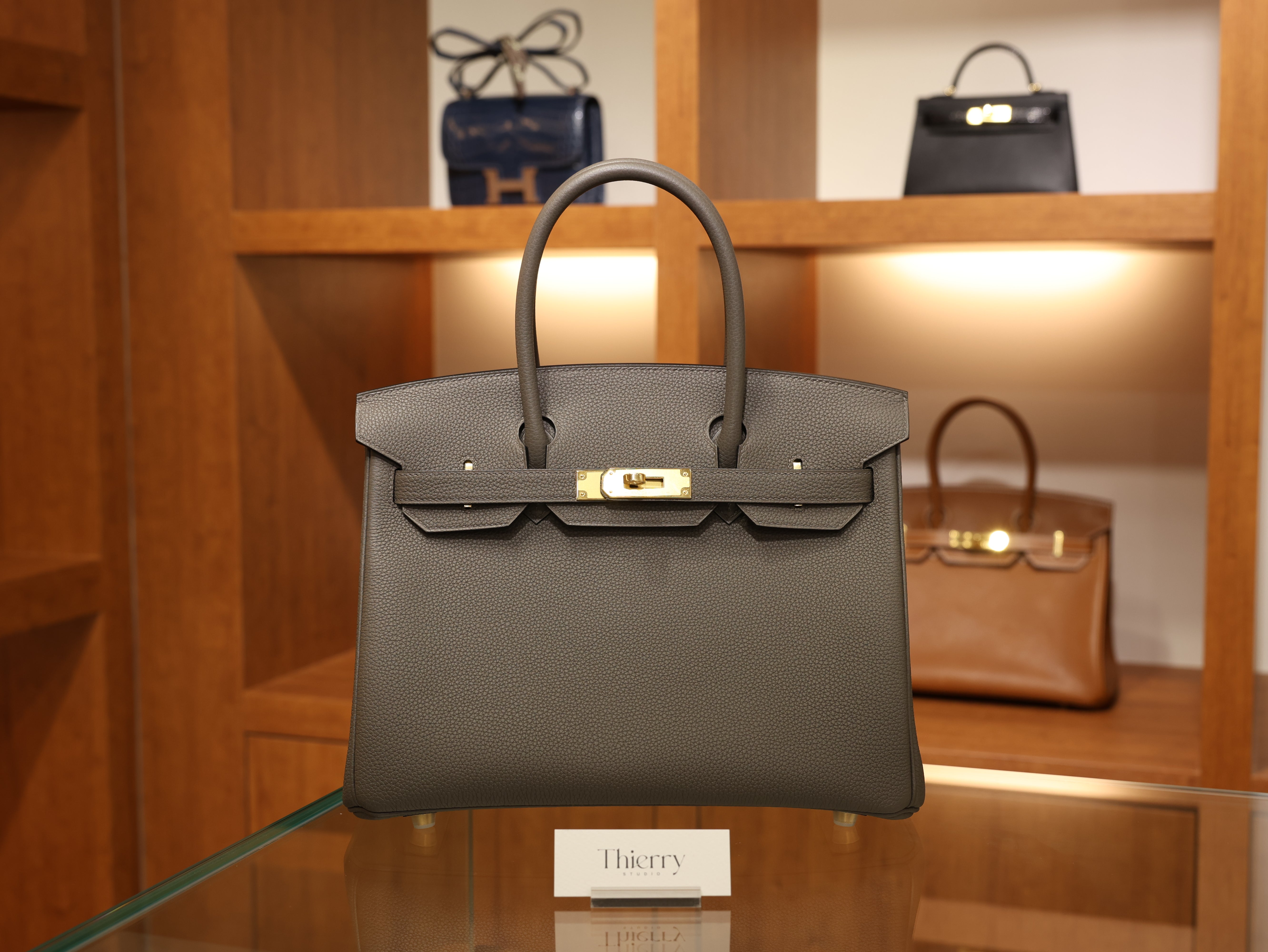 Birkin 30 togo etain GHW