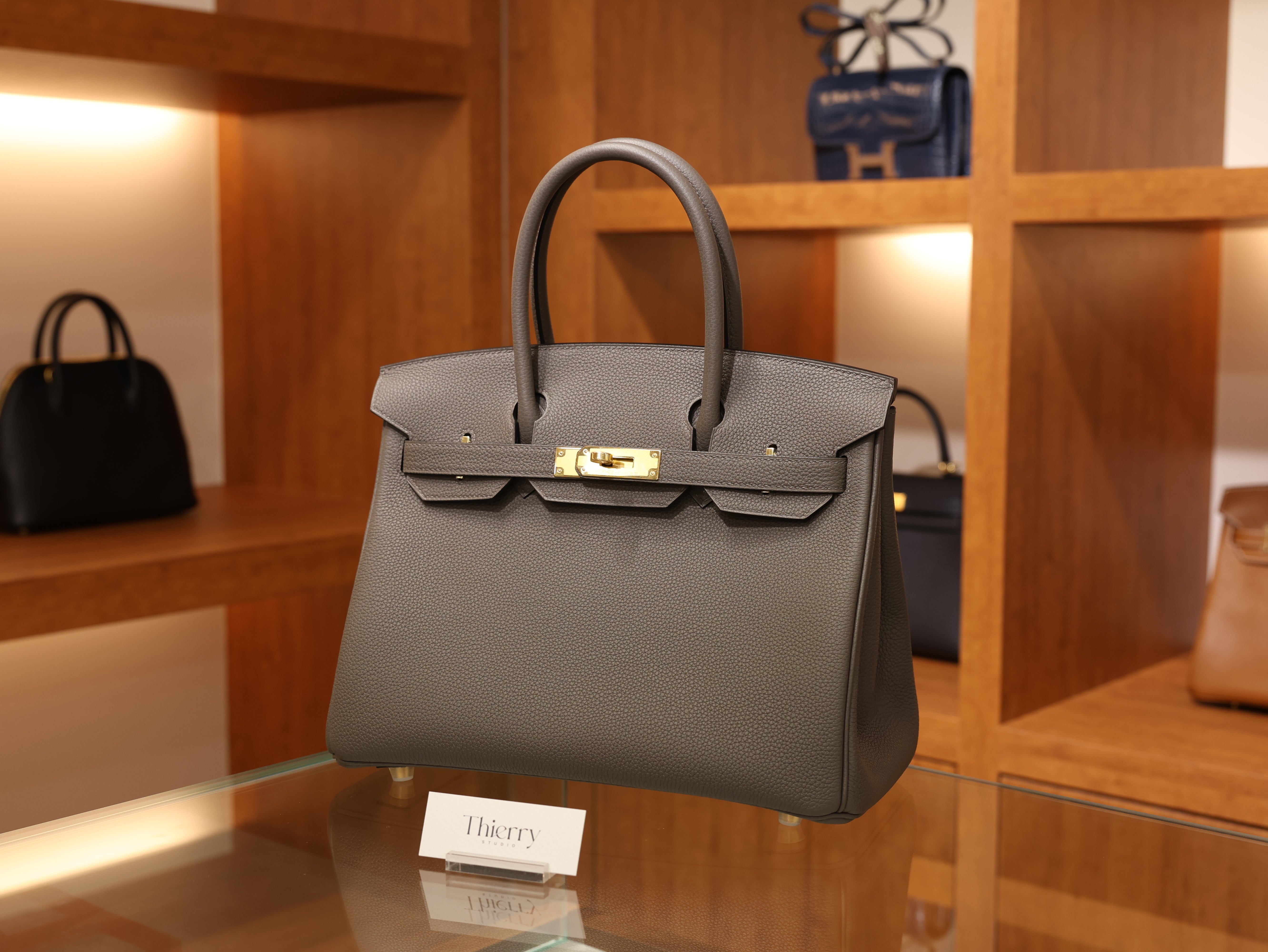 Birkin 30 togo etain GHW