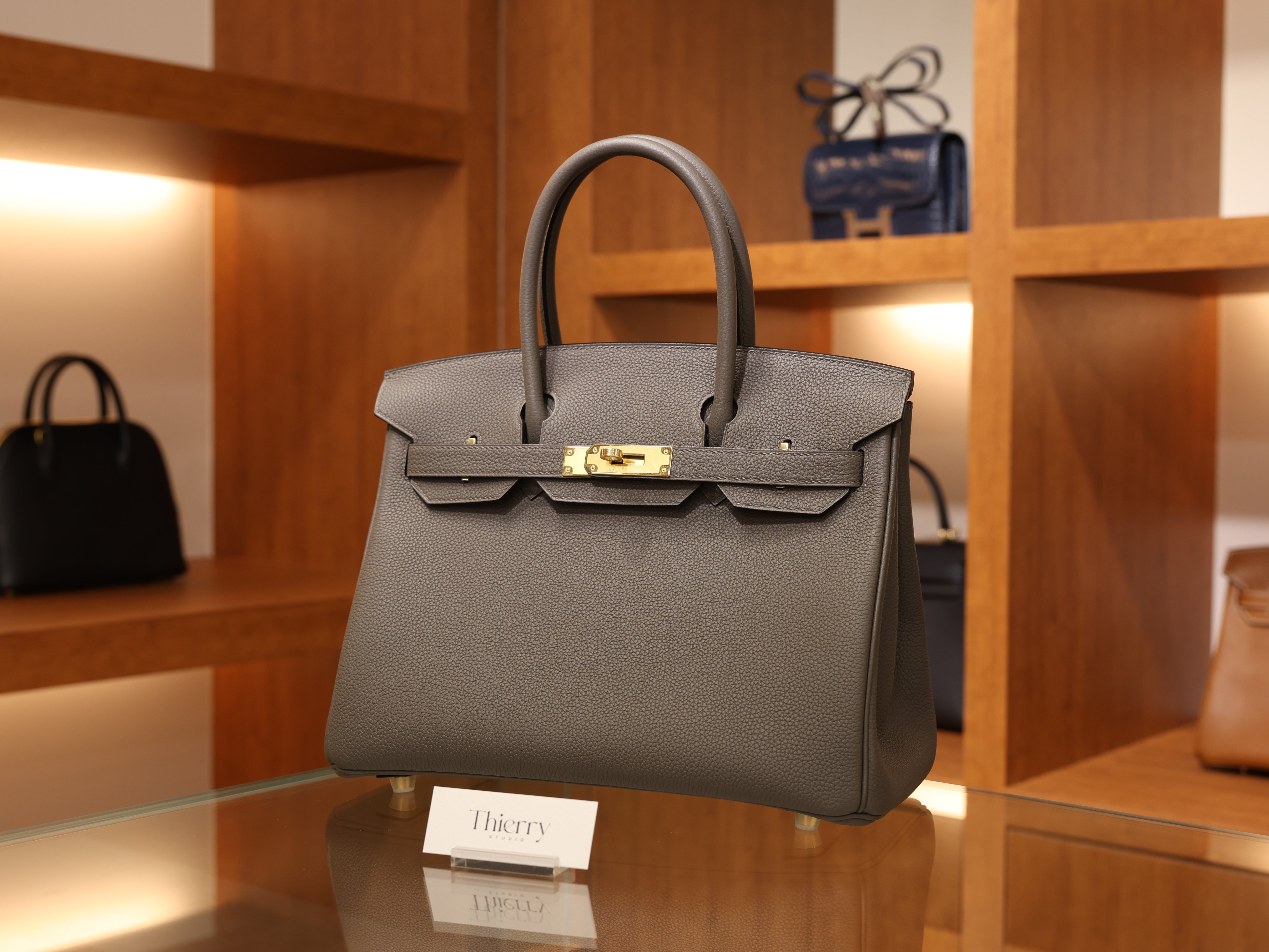 Birkin 30 togo etain GHW