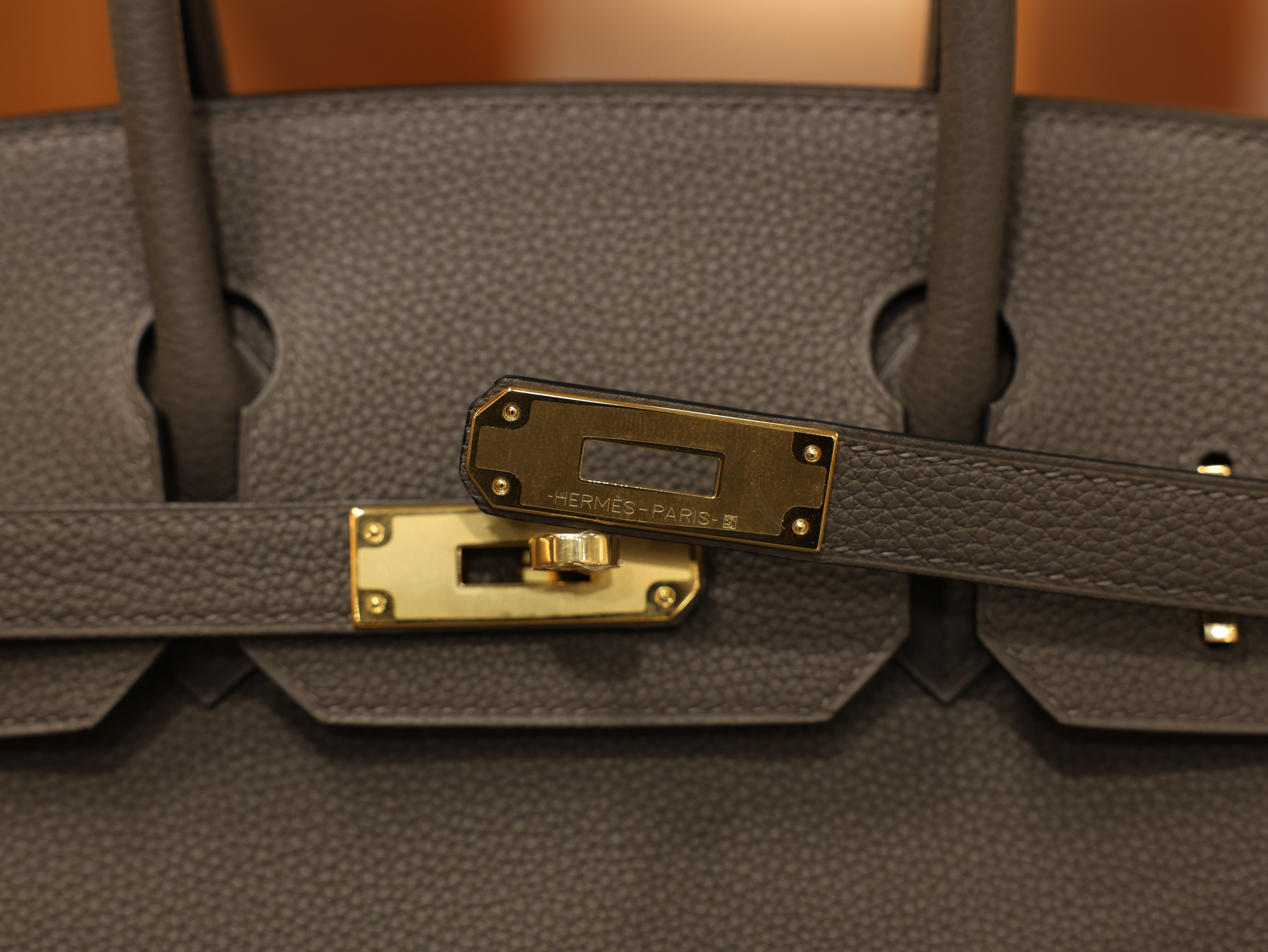 Birkin 30 togo etain GHW