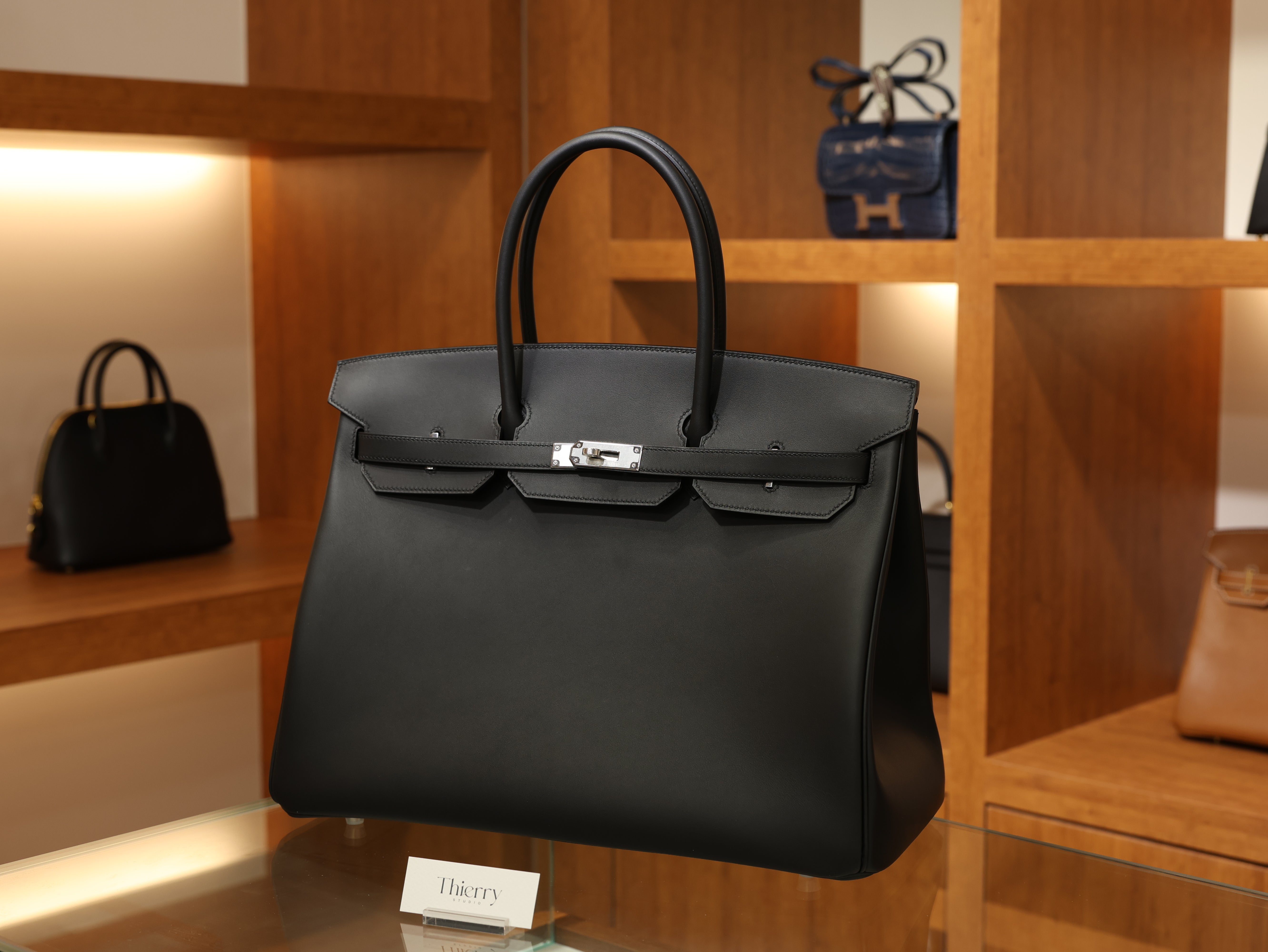 Birkin 40 swift black PHW