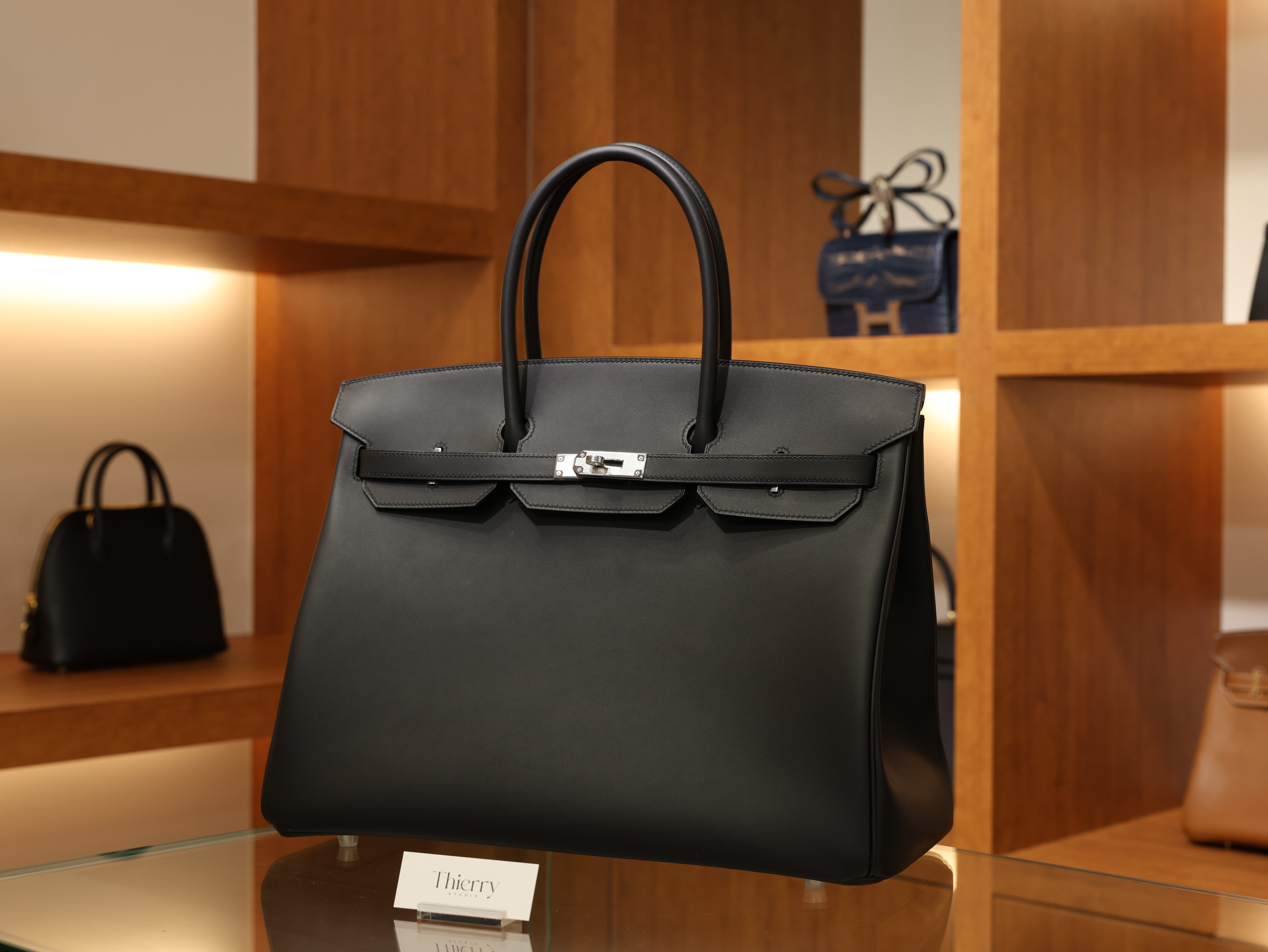 Birkin 40 swift black PHW