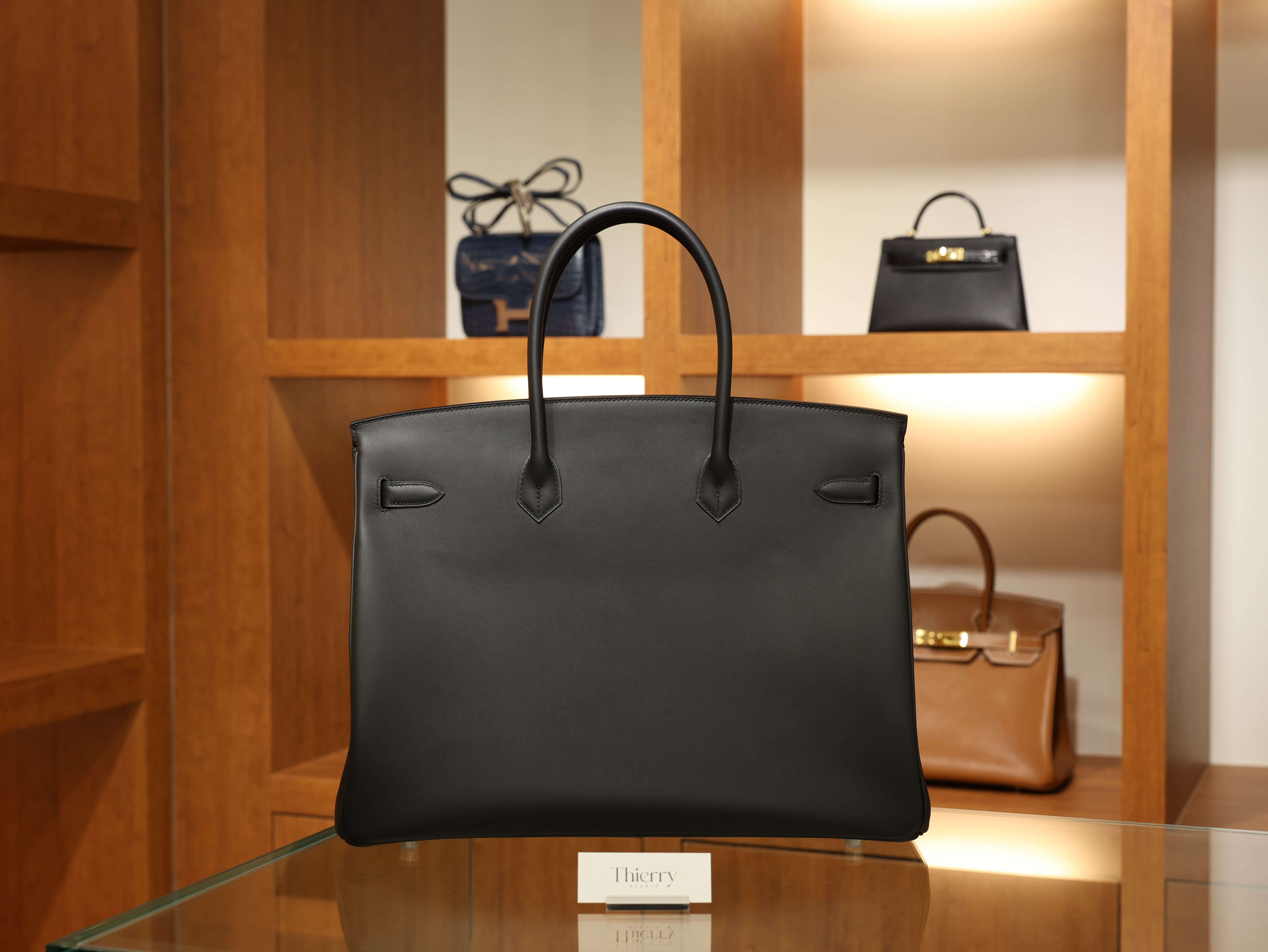 Birkin 40 swift black PHW