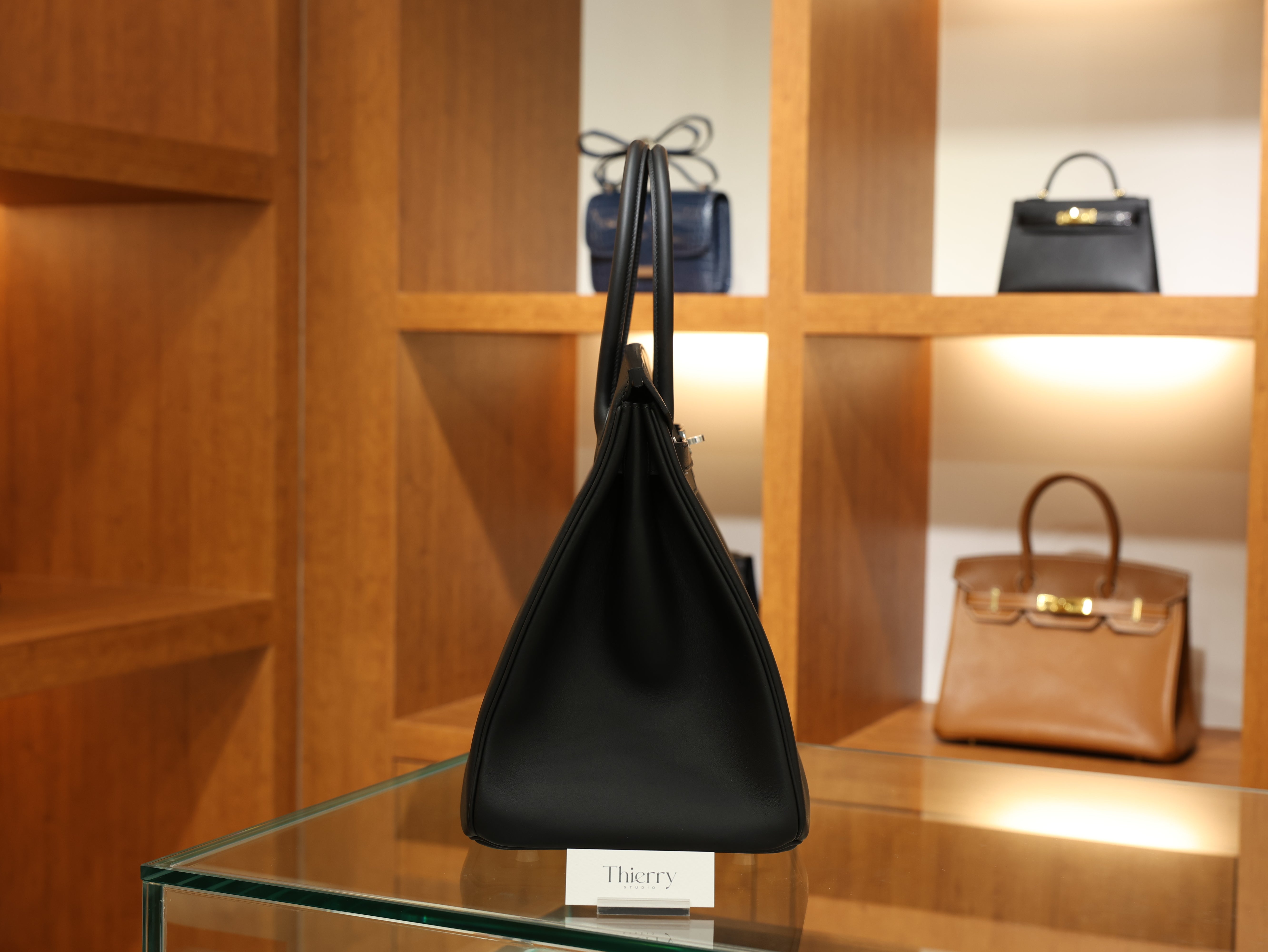 Birkin 40 swift black PHW