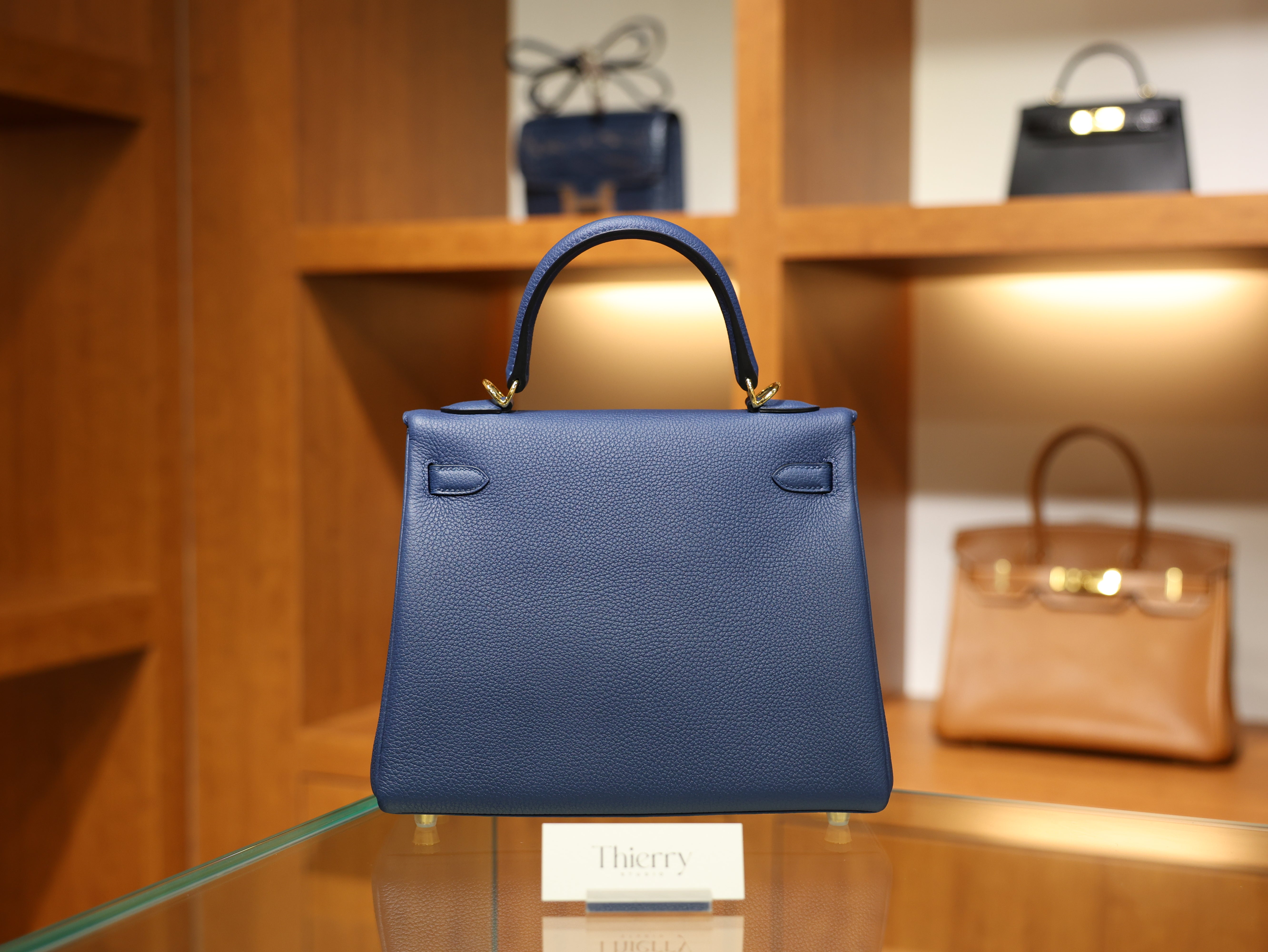 Kelly 25 togo blue de prusse GHW