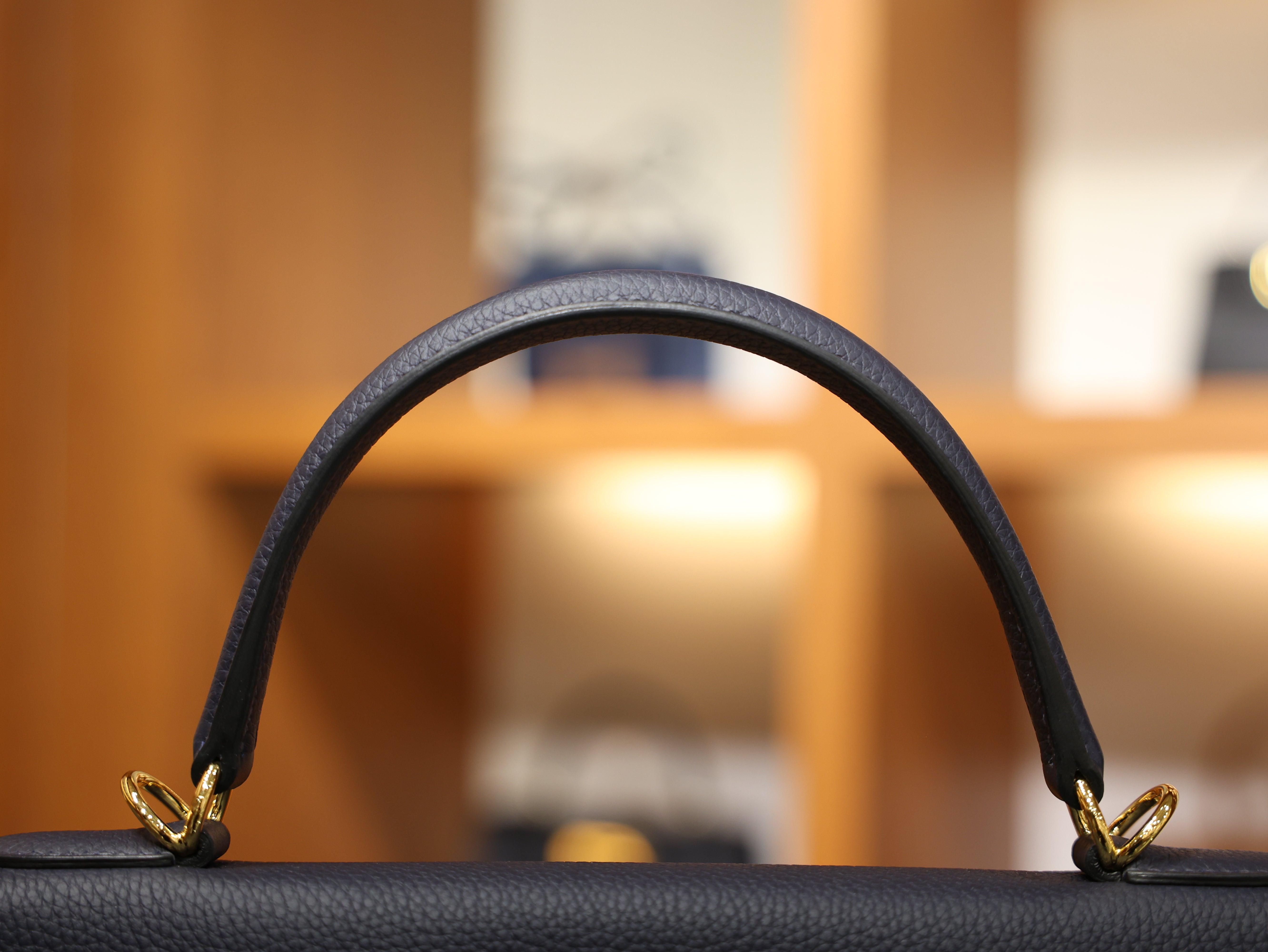 Kelly 32 togo blue nuit GHW