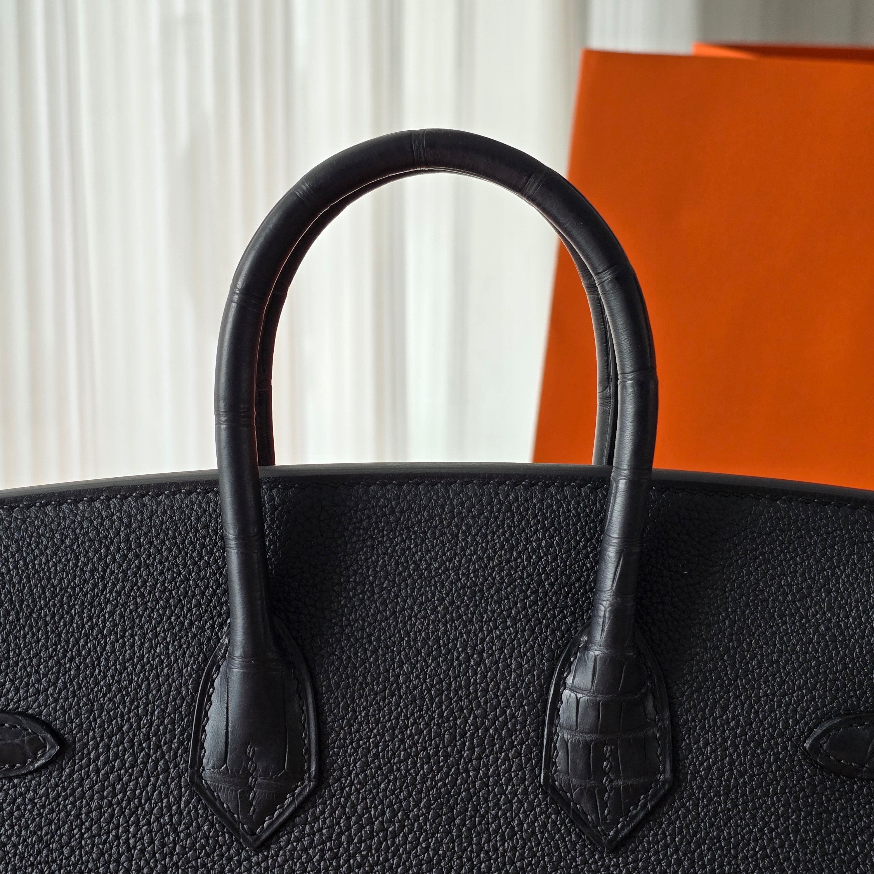 Birkin 25 togo touch matt black GHW
