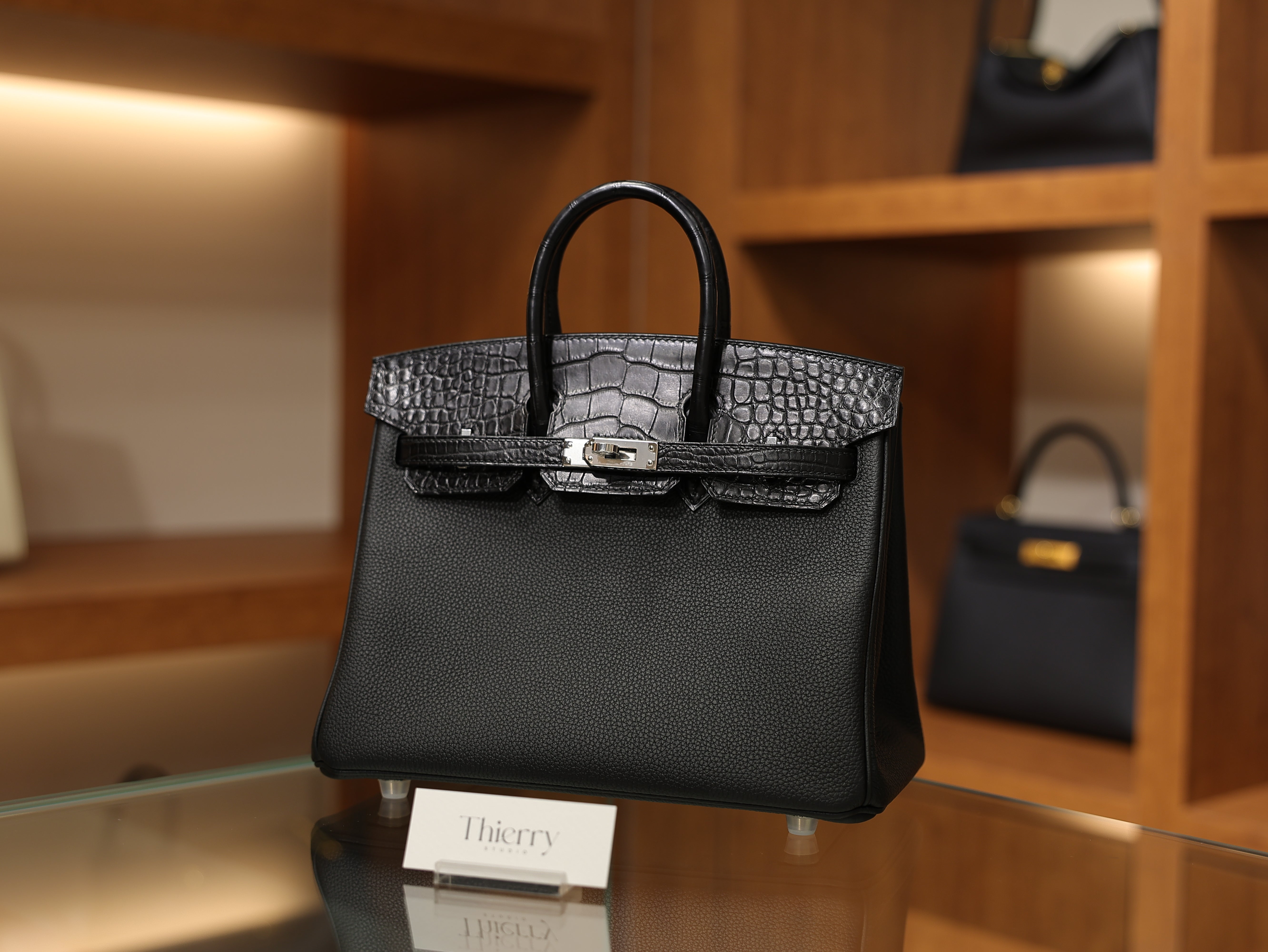 Birkin 25 togo touch matt black PHW