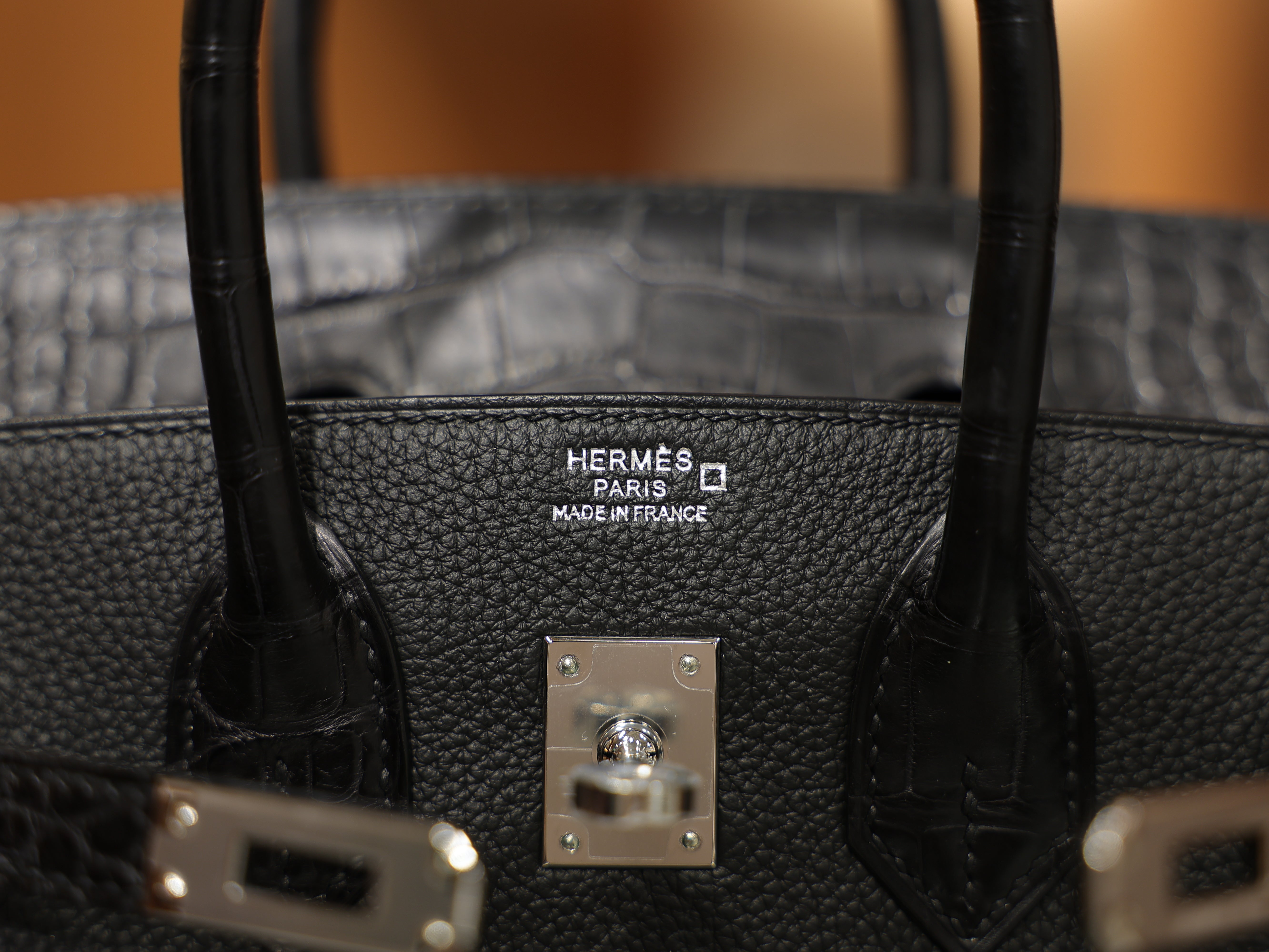 Birkin 25 togo touch matt black PHW