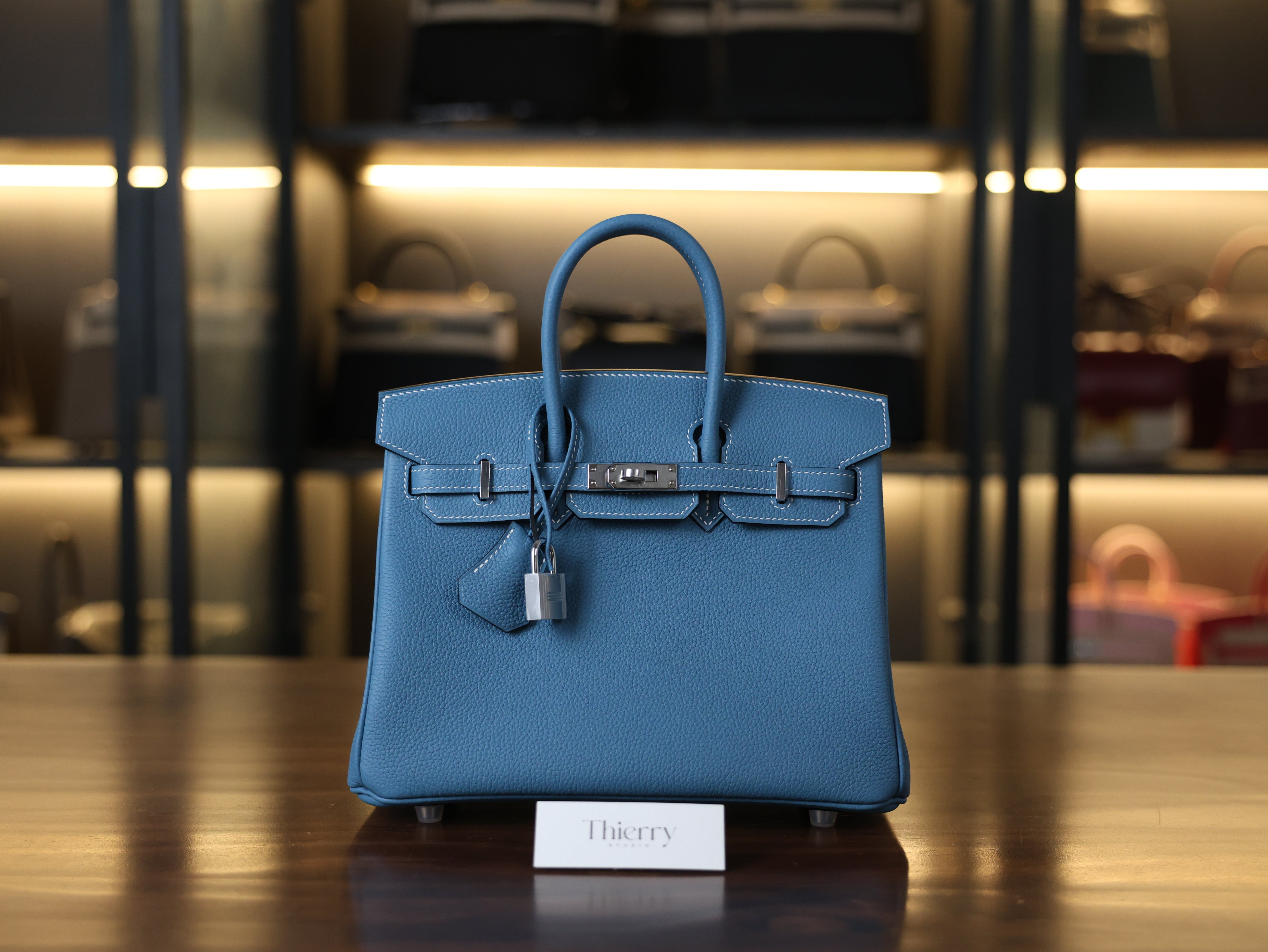 Birkin 25 togo blue jean PHW
