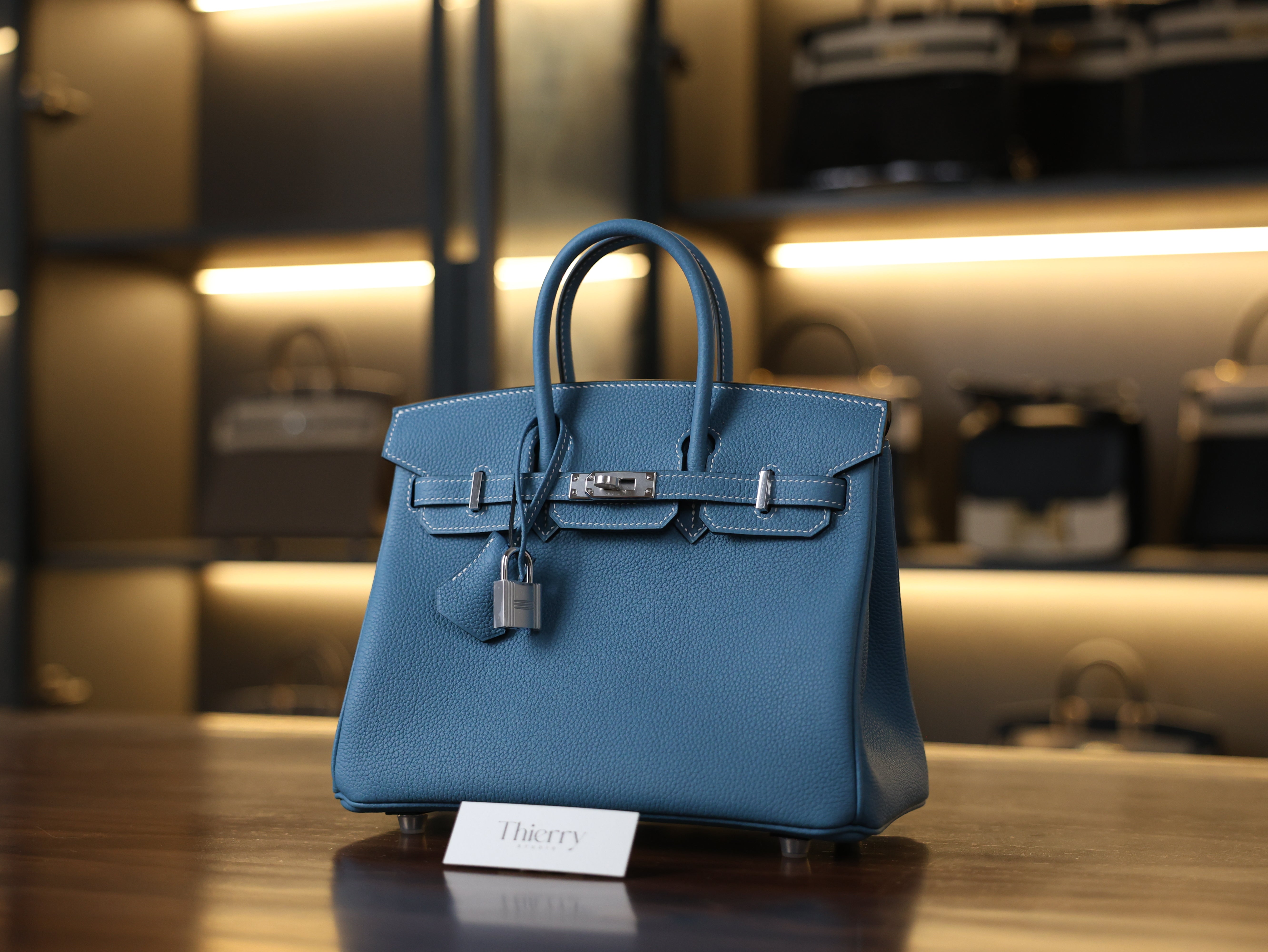 Birkin 25 togo blue jean PHW
