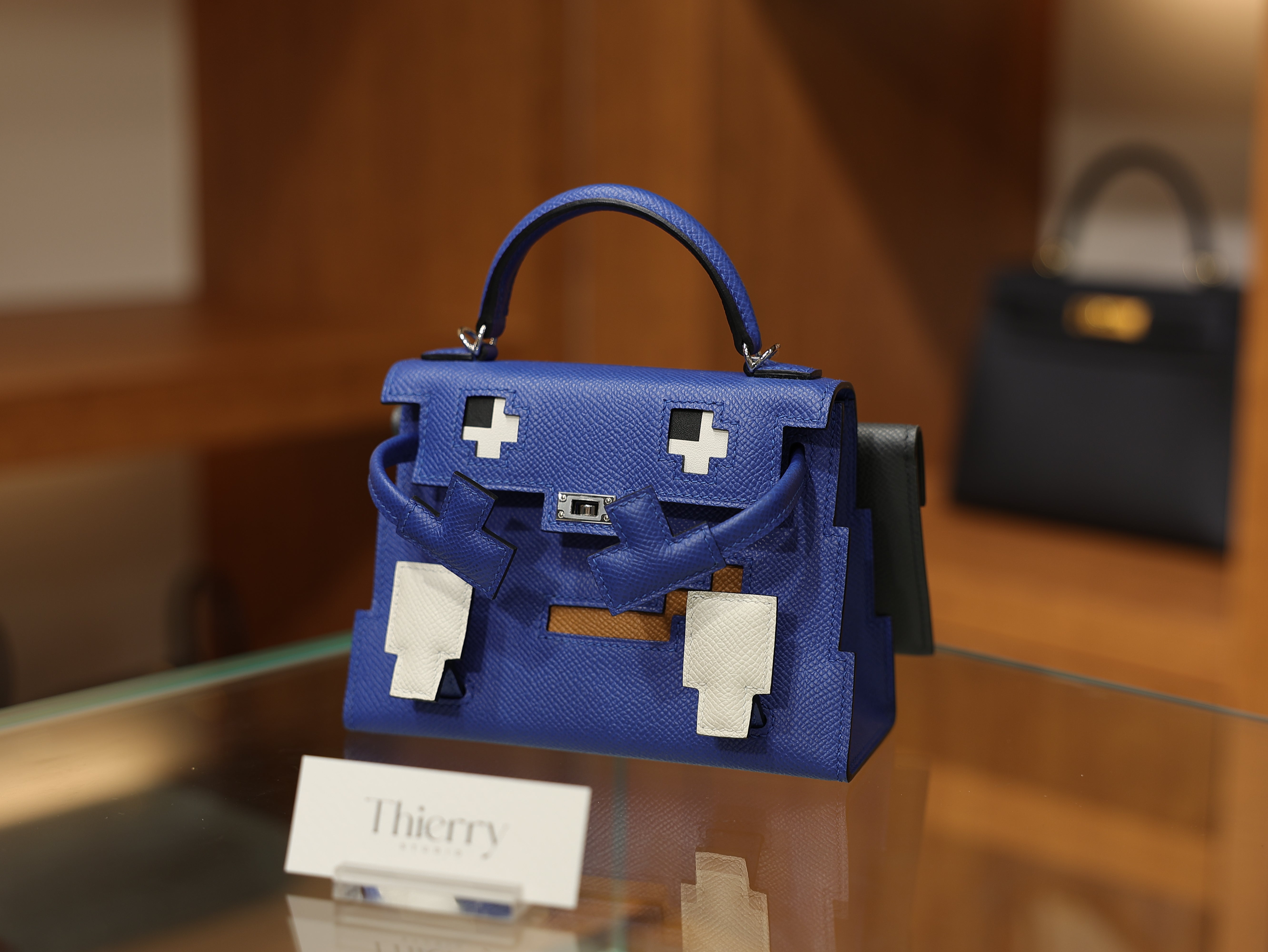 Kelly doll picto epsom blue loyal / nata / gold / Blue Indigo PHW