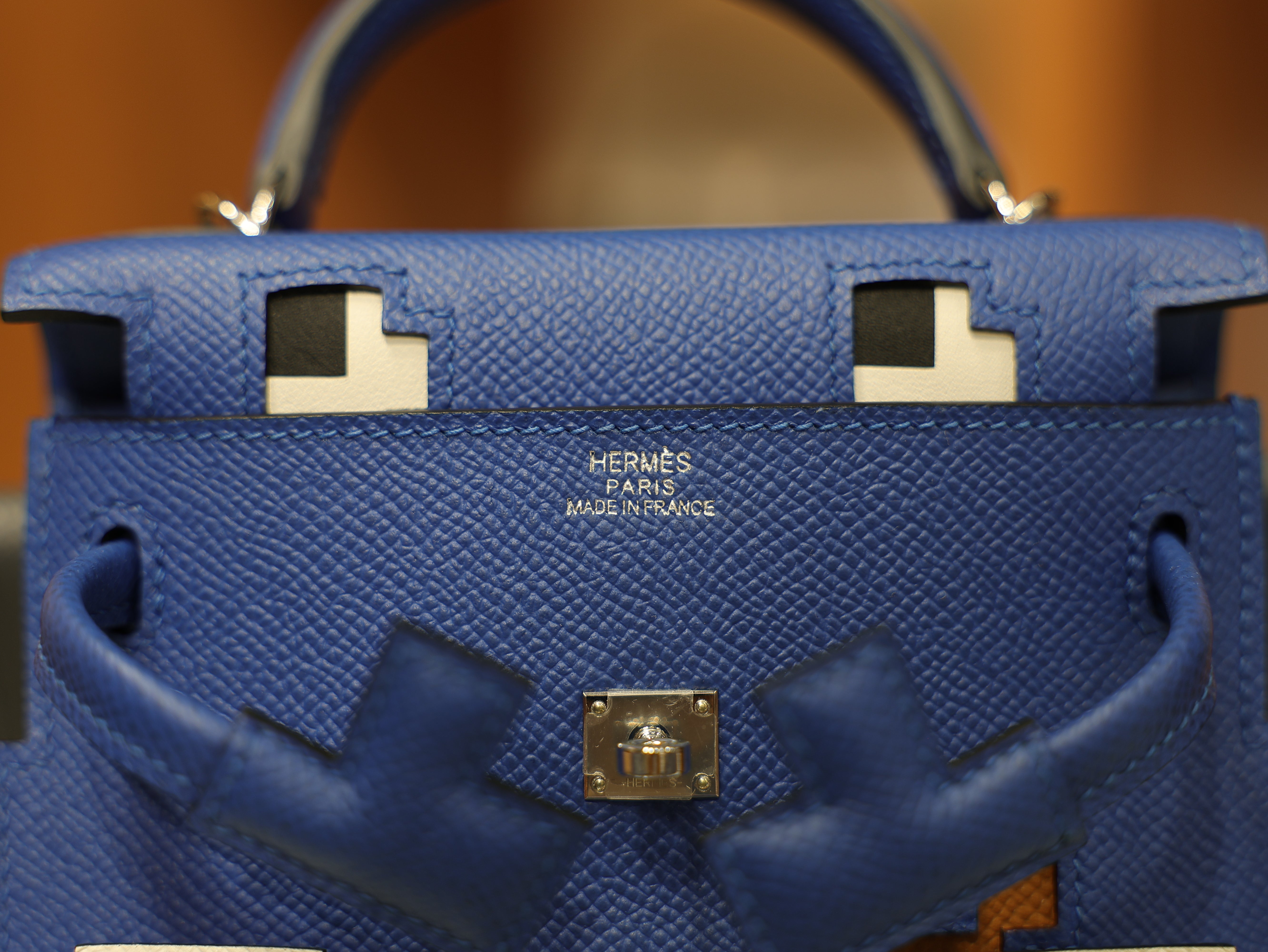 Kelly doll picto epsom blue loyal / nata / gold / Blue Indigo PHW