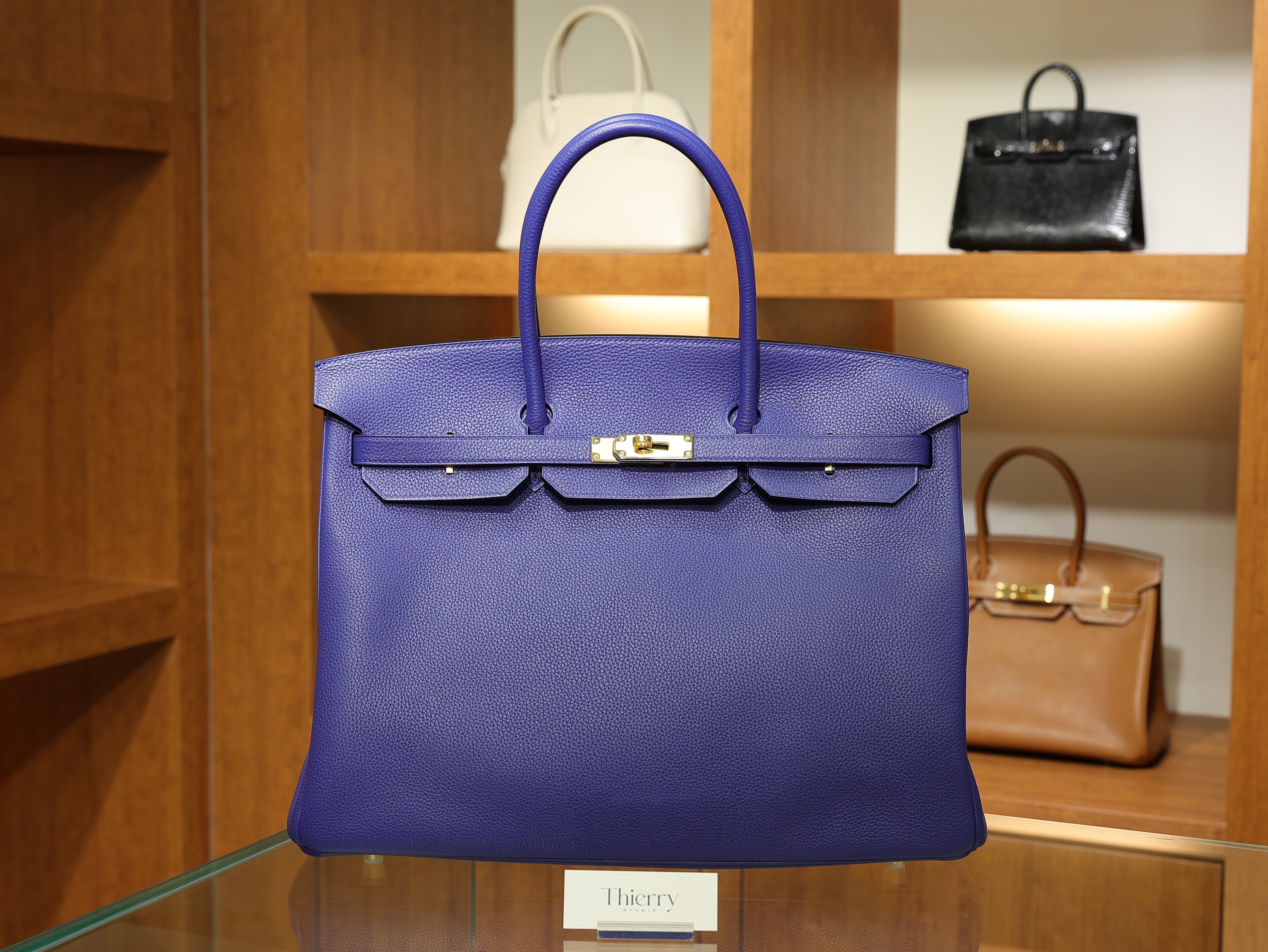 Birkin 40 togo blue electric GHW