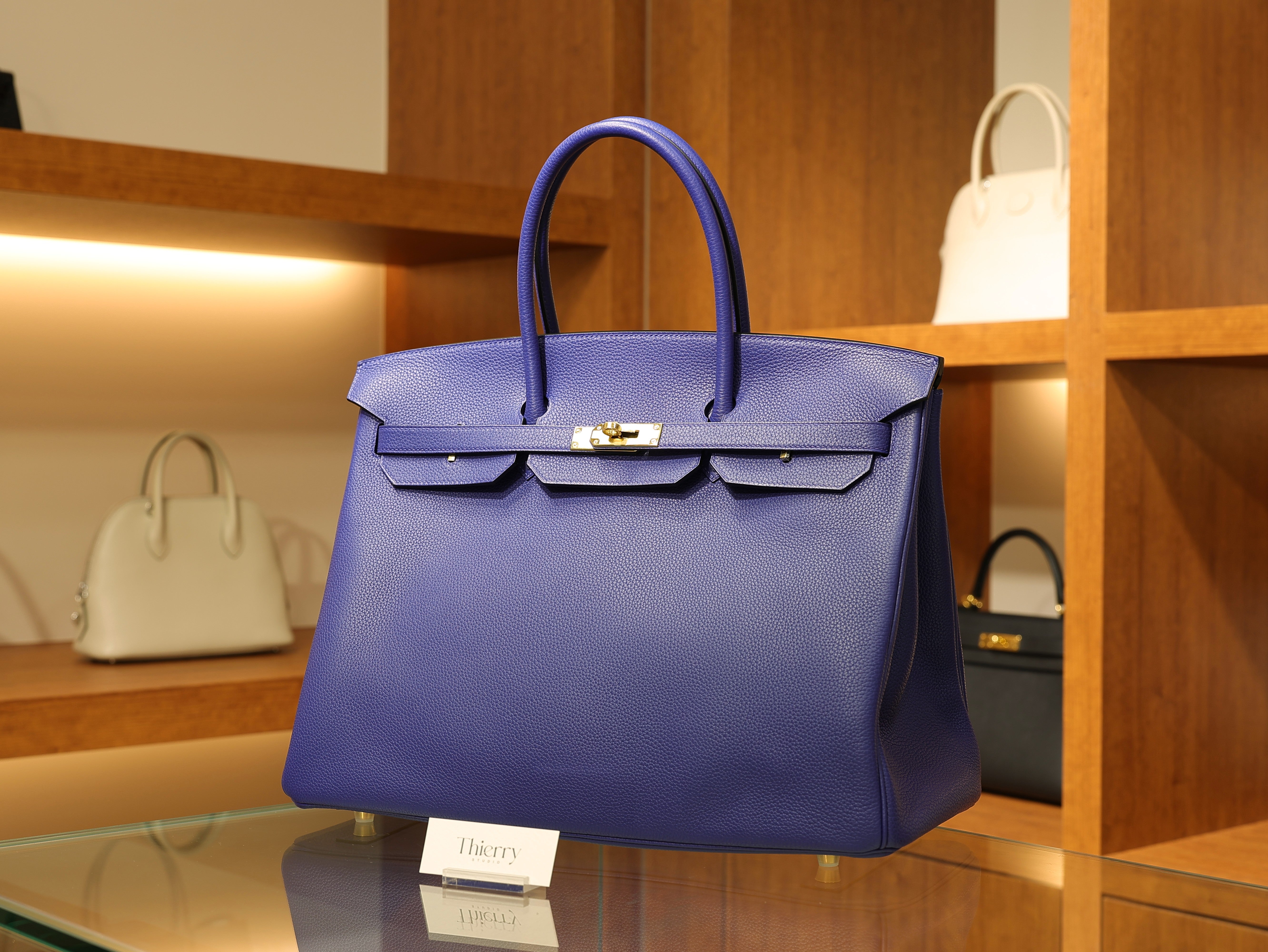 Birkin 40 togo blue electric GHW