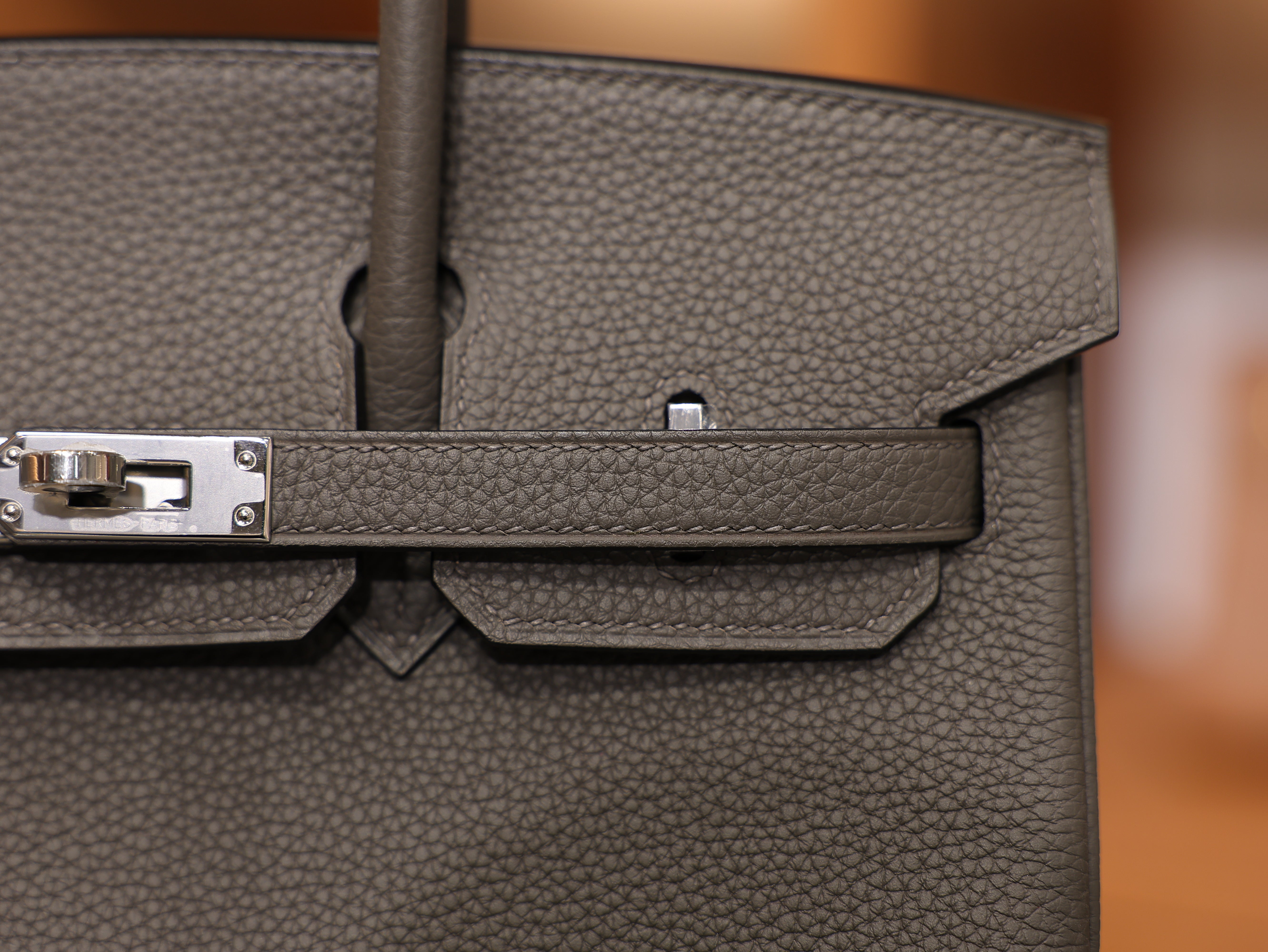 Birkin 25 togo etain PHW