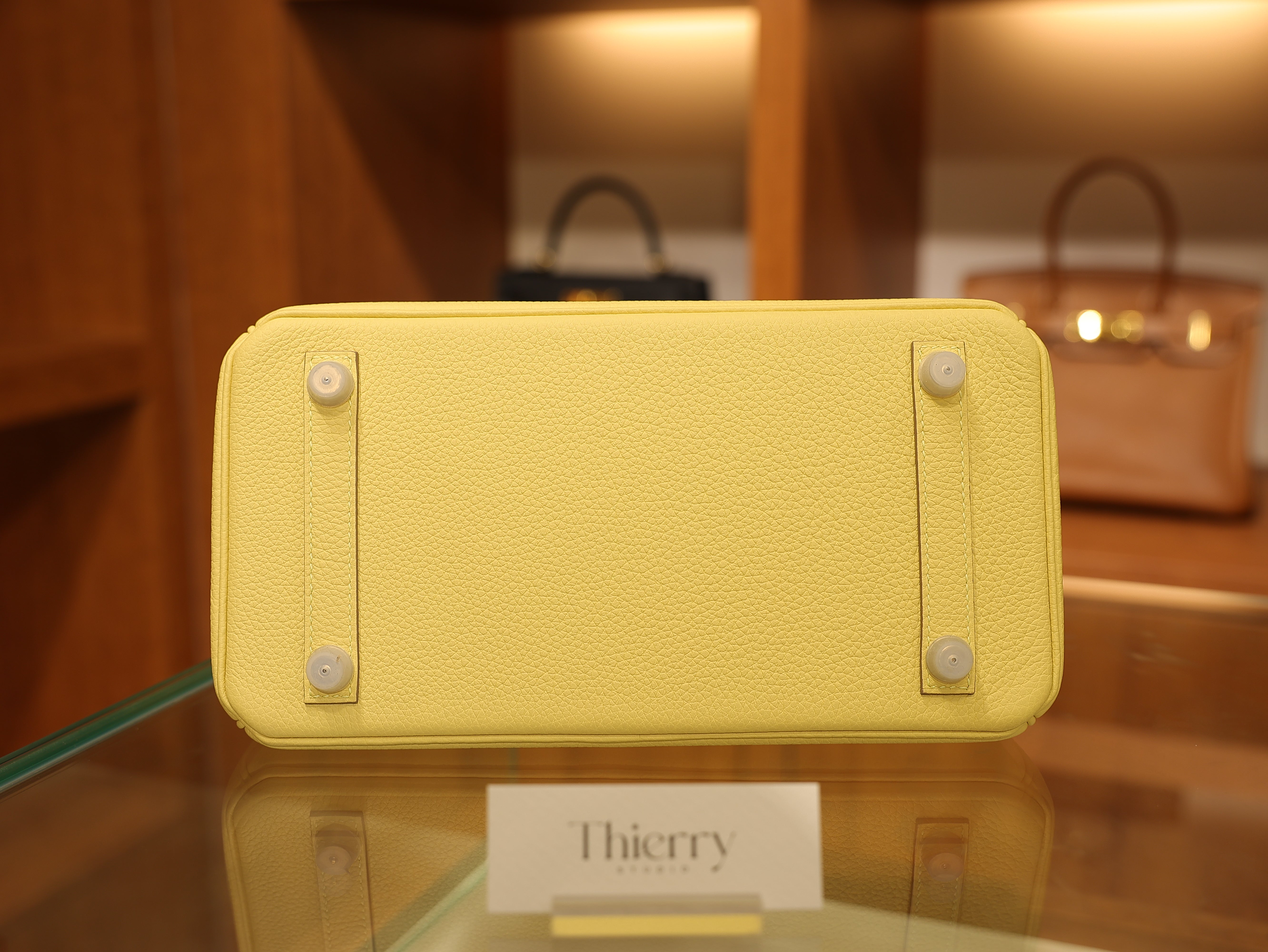 Birkin 25 togo jaune poussin PHW
