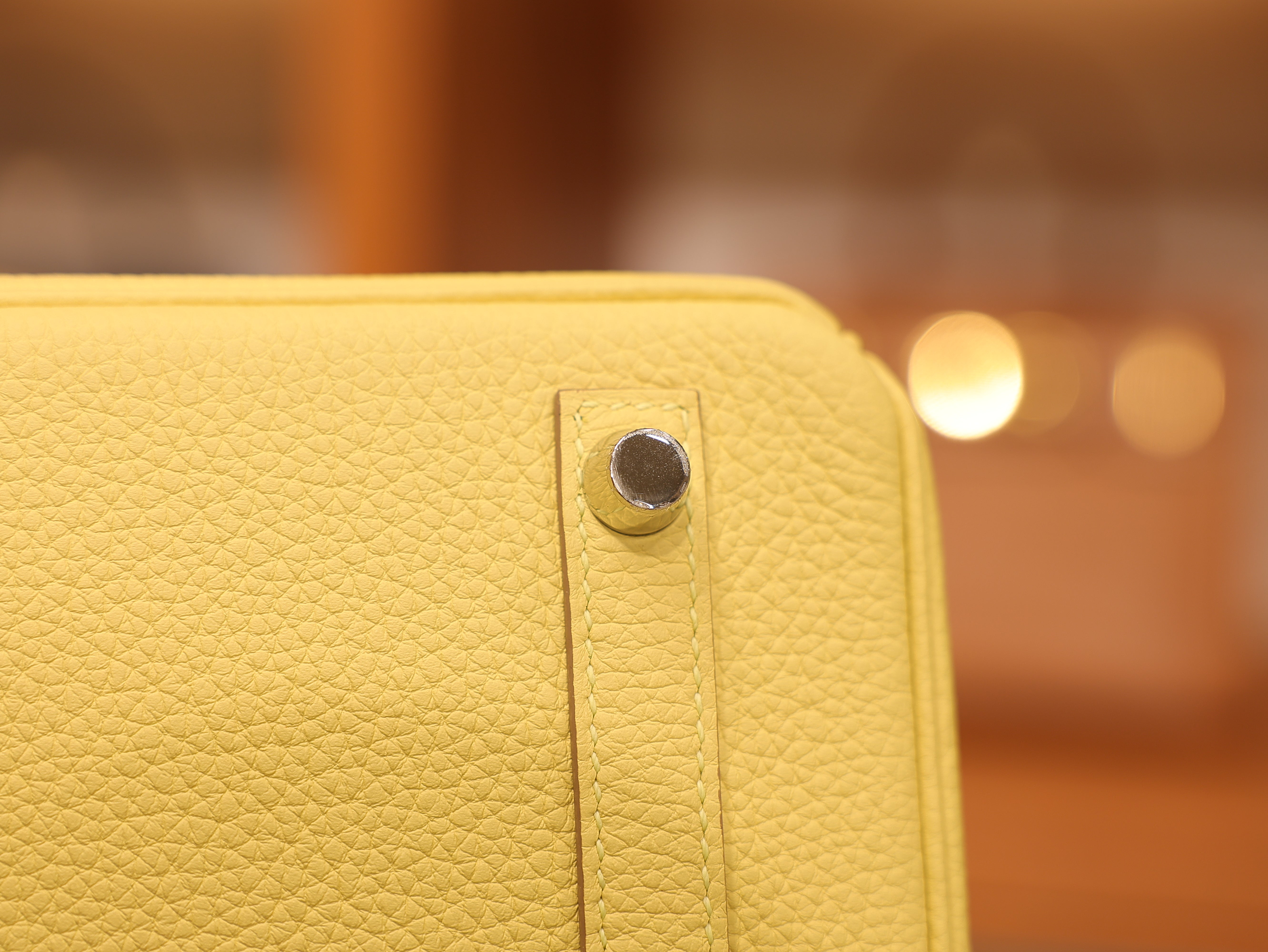 Birkin 25 togo jaune poussin PHW