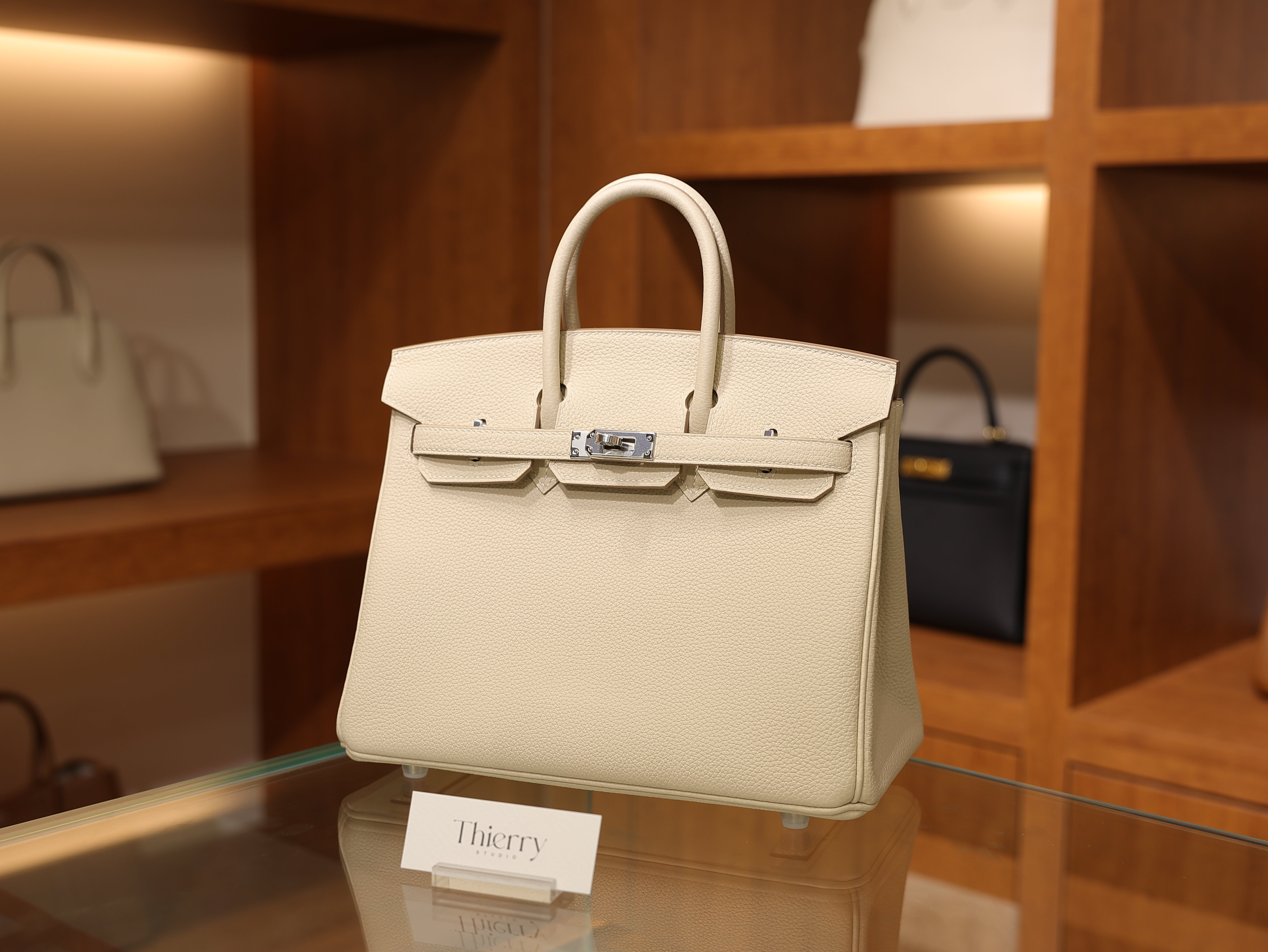 Birkin 25 togo craie PHW