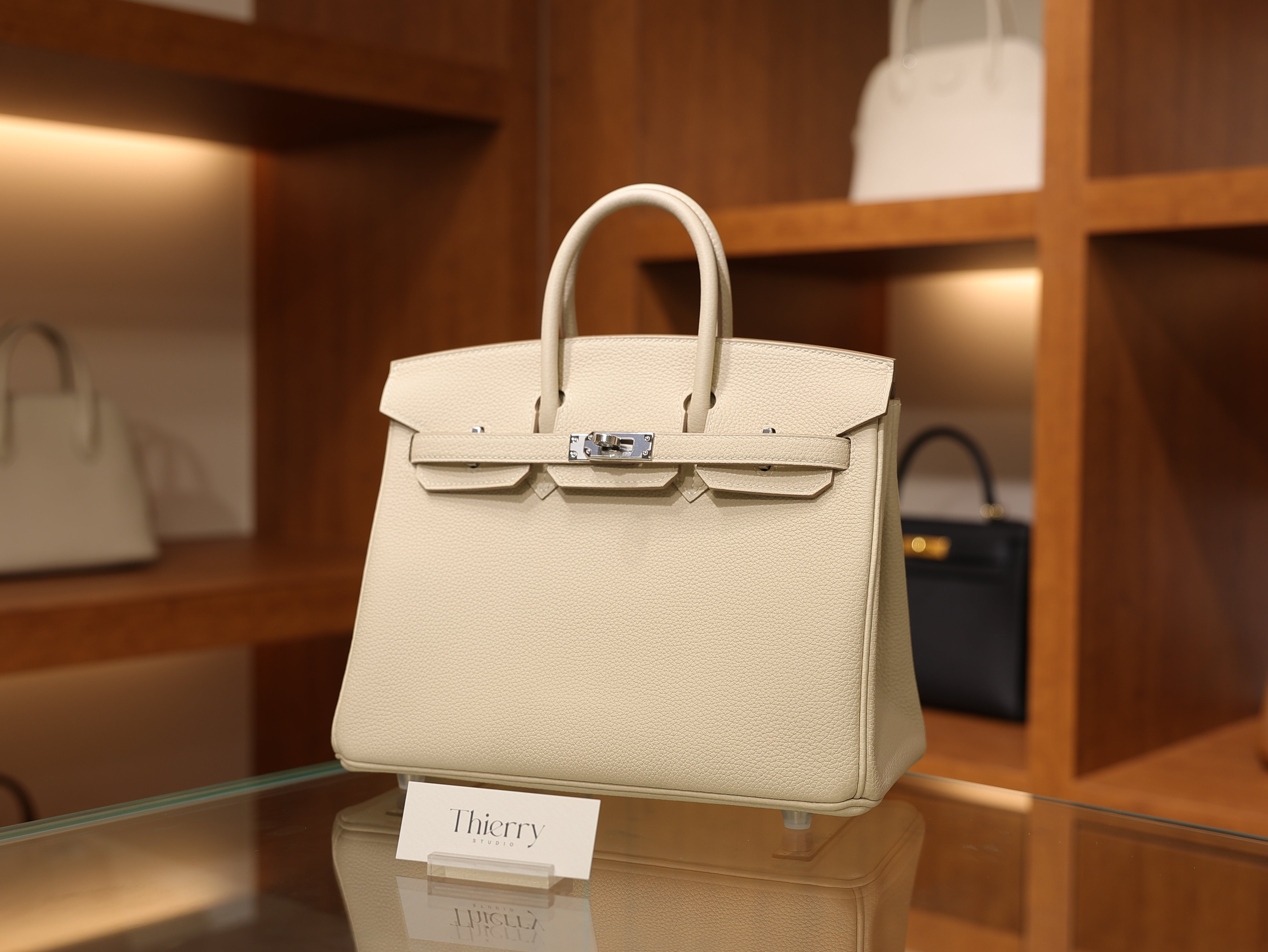 Birkin 25 togo craie PHW