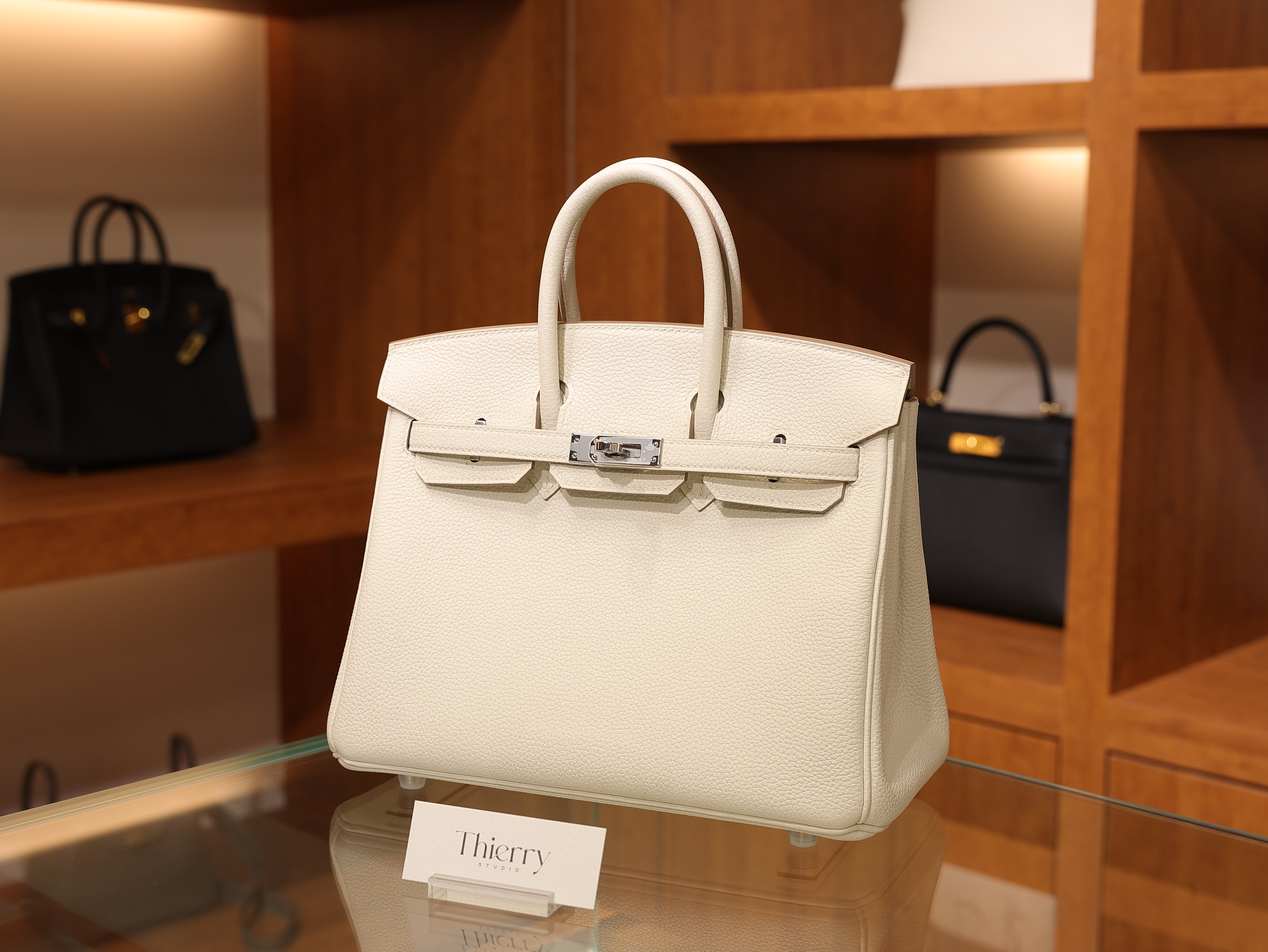 Birkin 25 togo craie PHW
