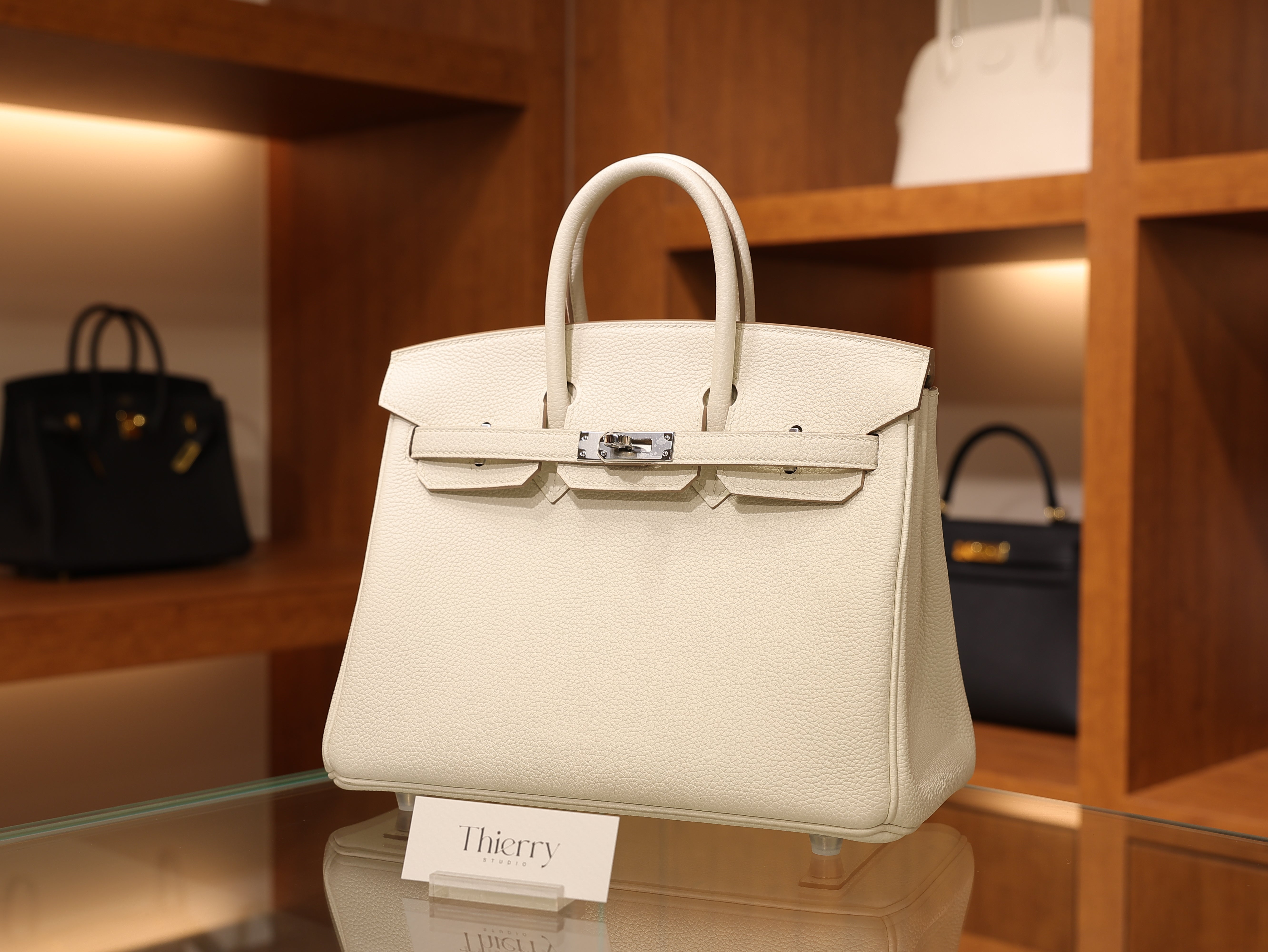 Birkin 25 togo craie PHW