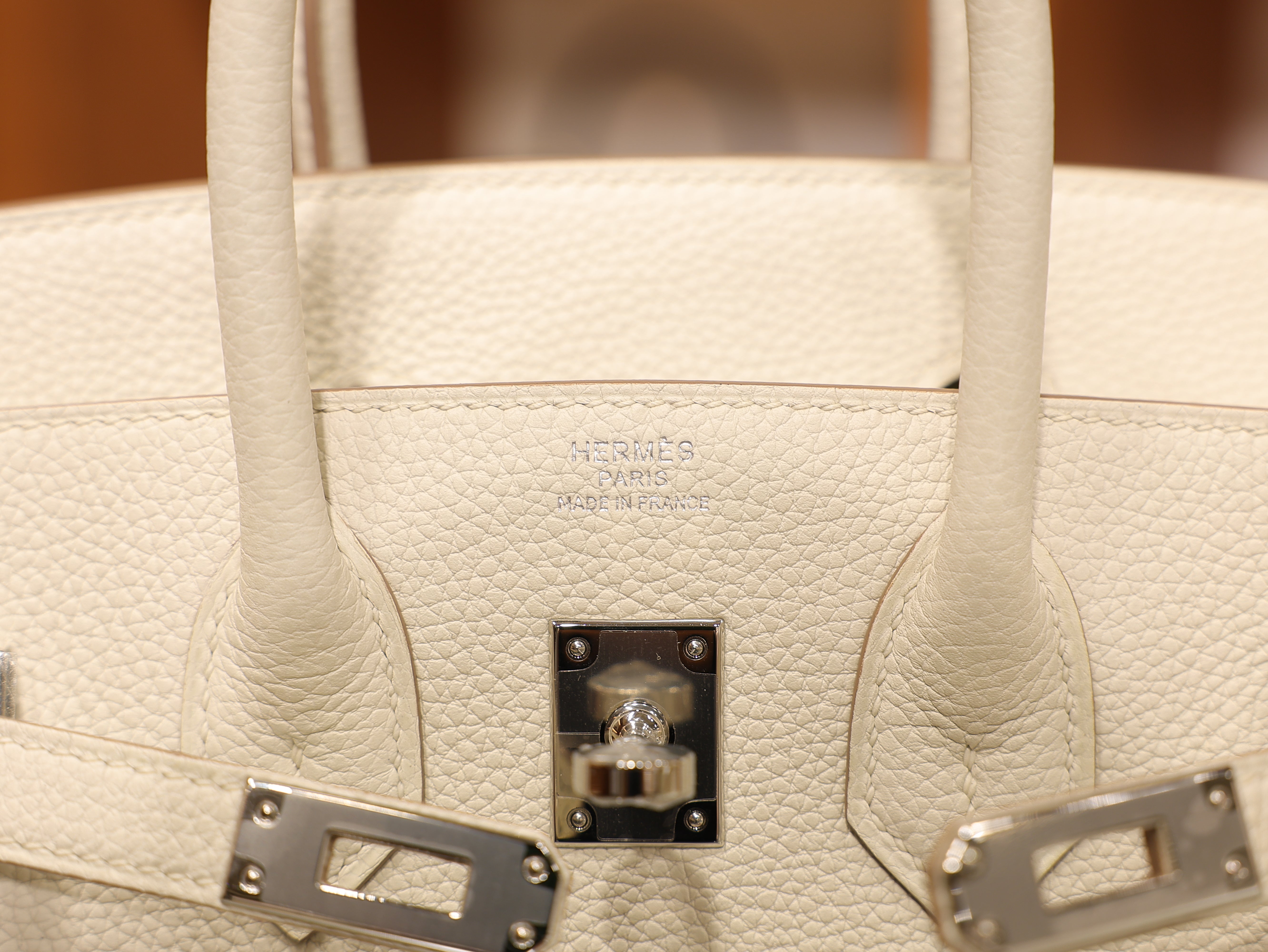 Birkin 25 togo craie PHW