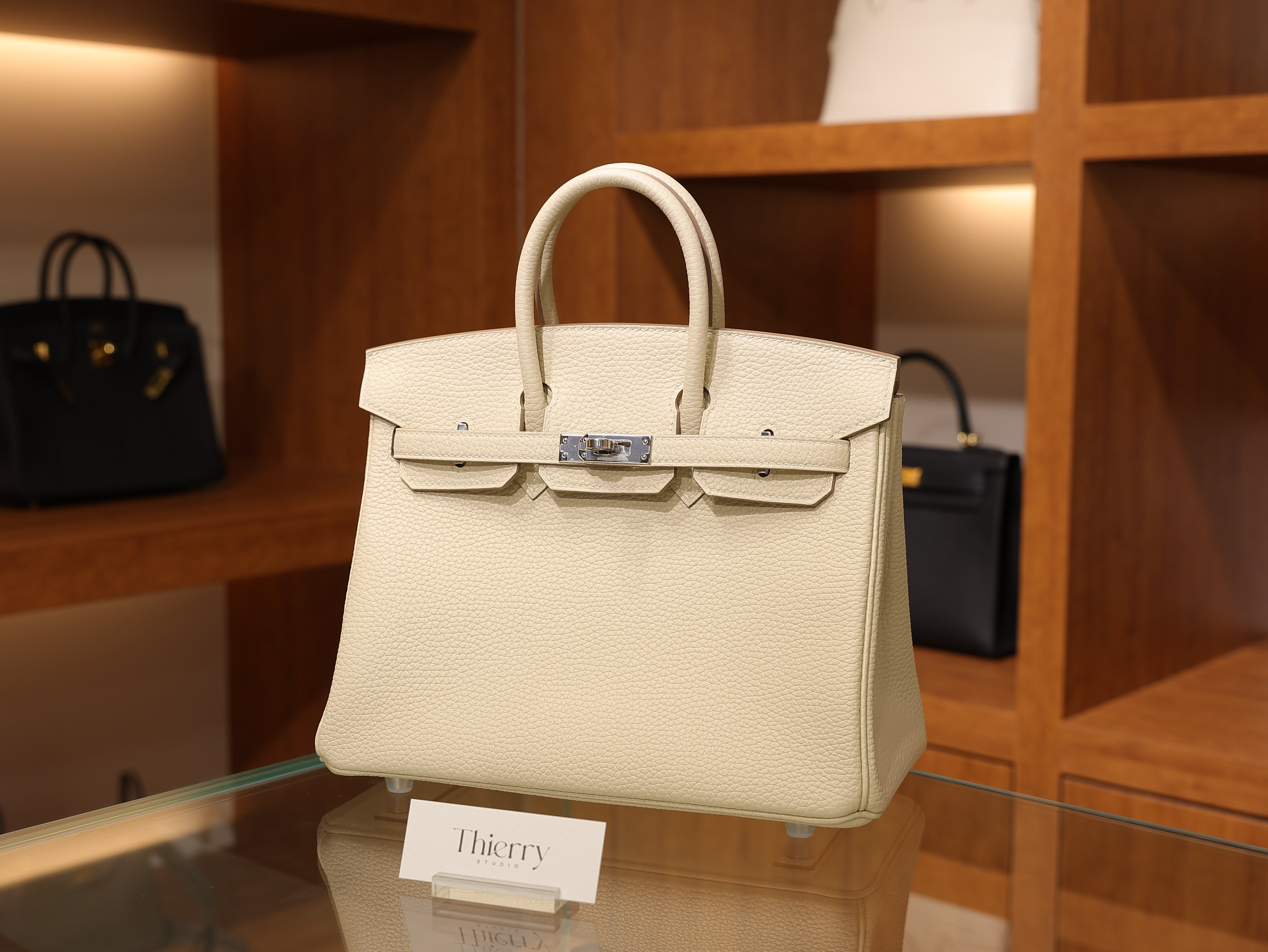 Birkin 25 clemence craie PHW