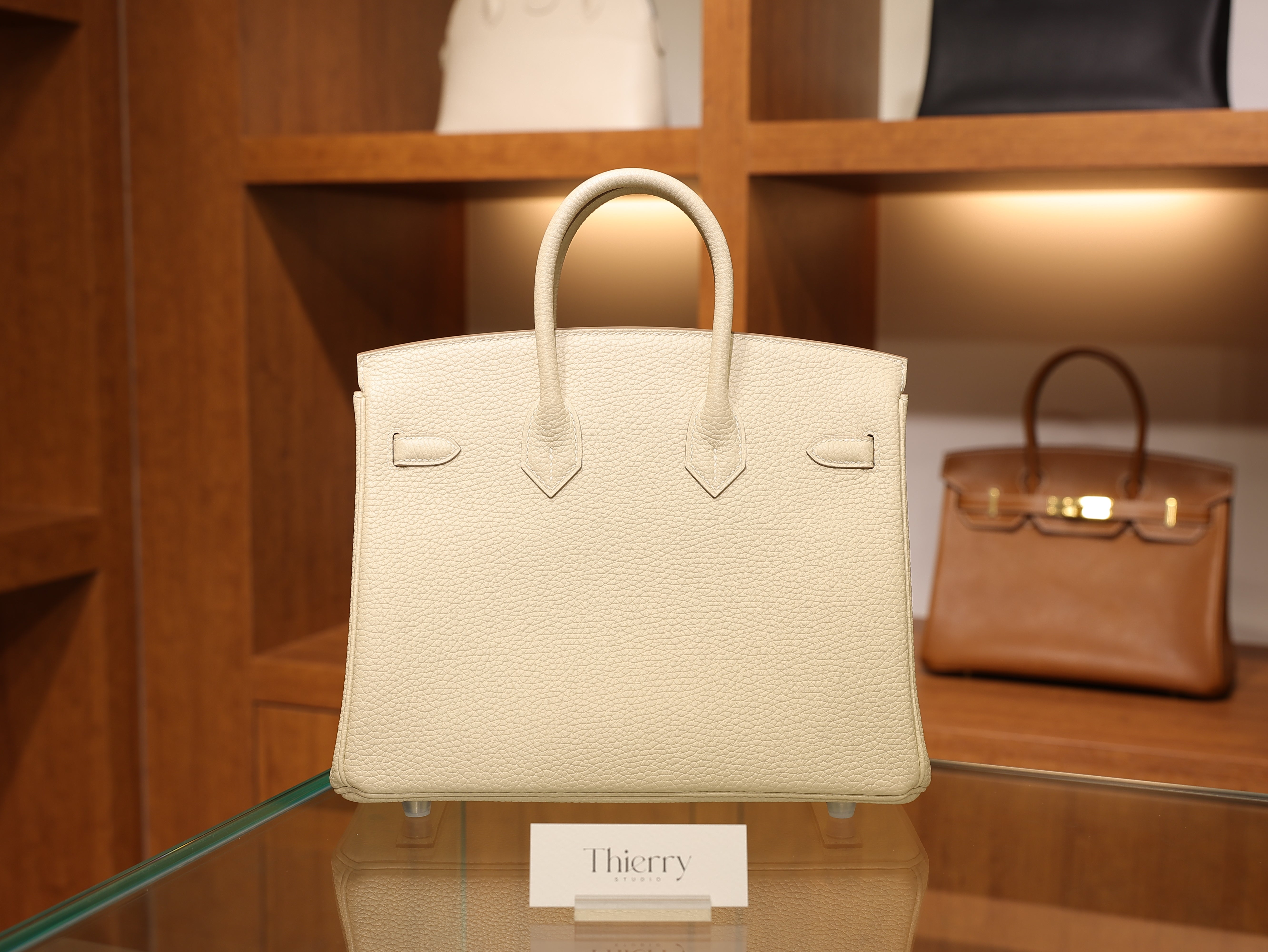 Birkin 25 clemence craie PHW