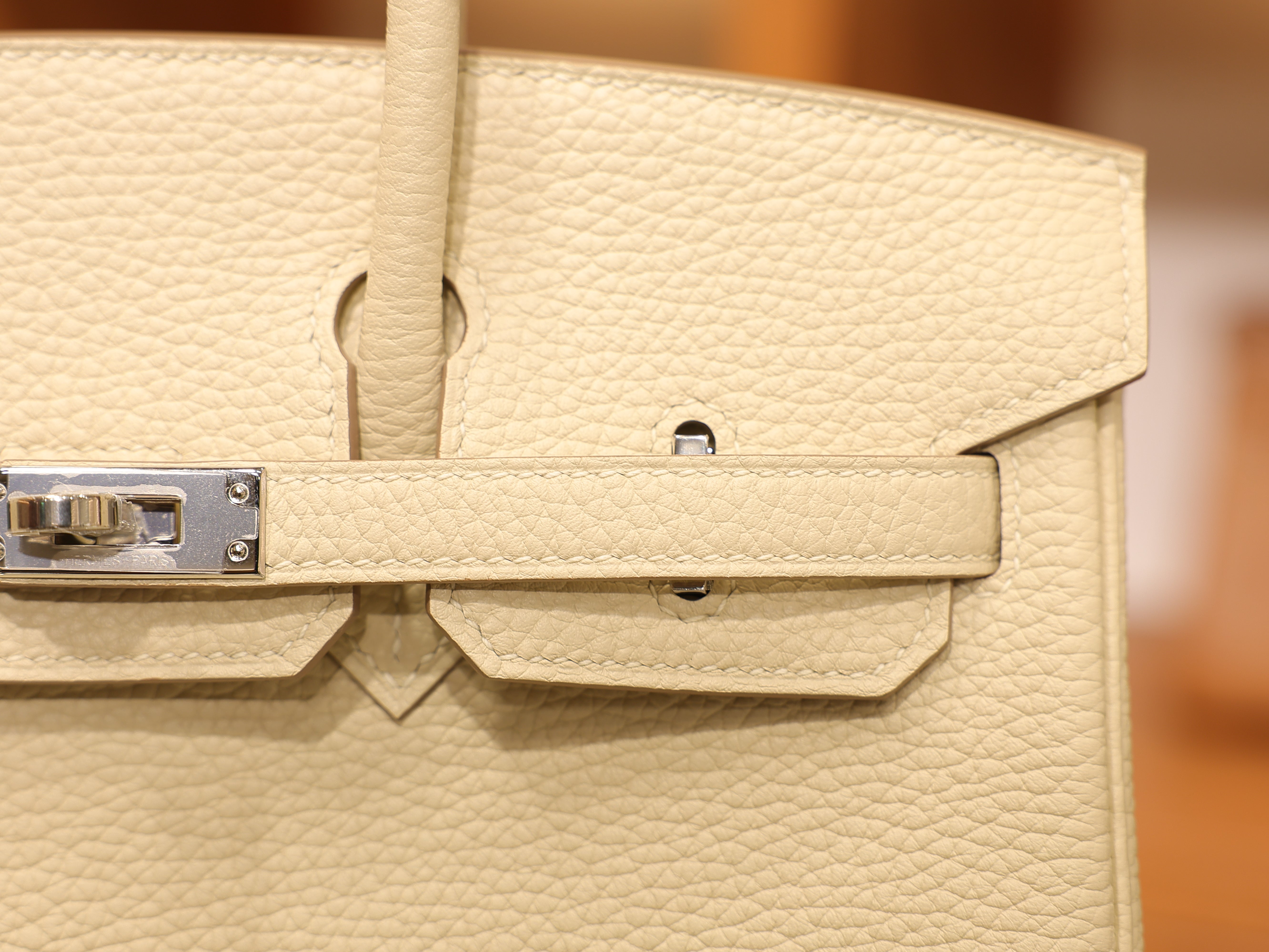 Birkin 25 clemence craie PHW