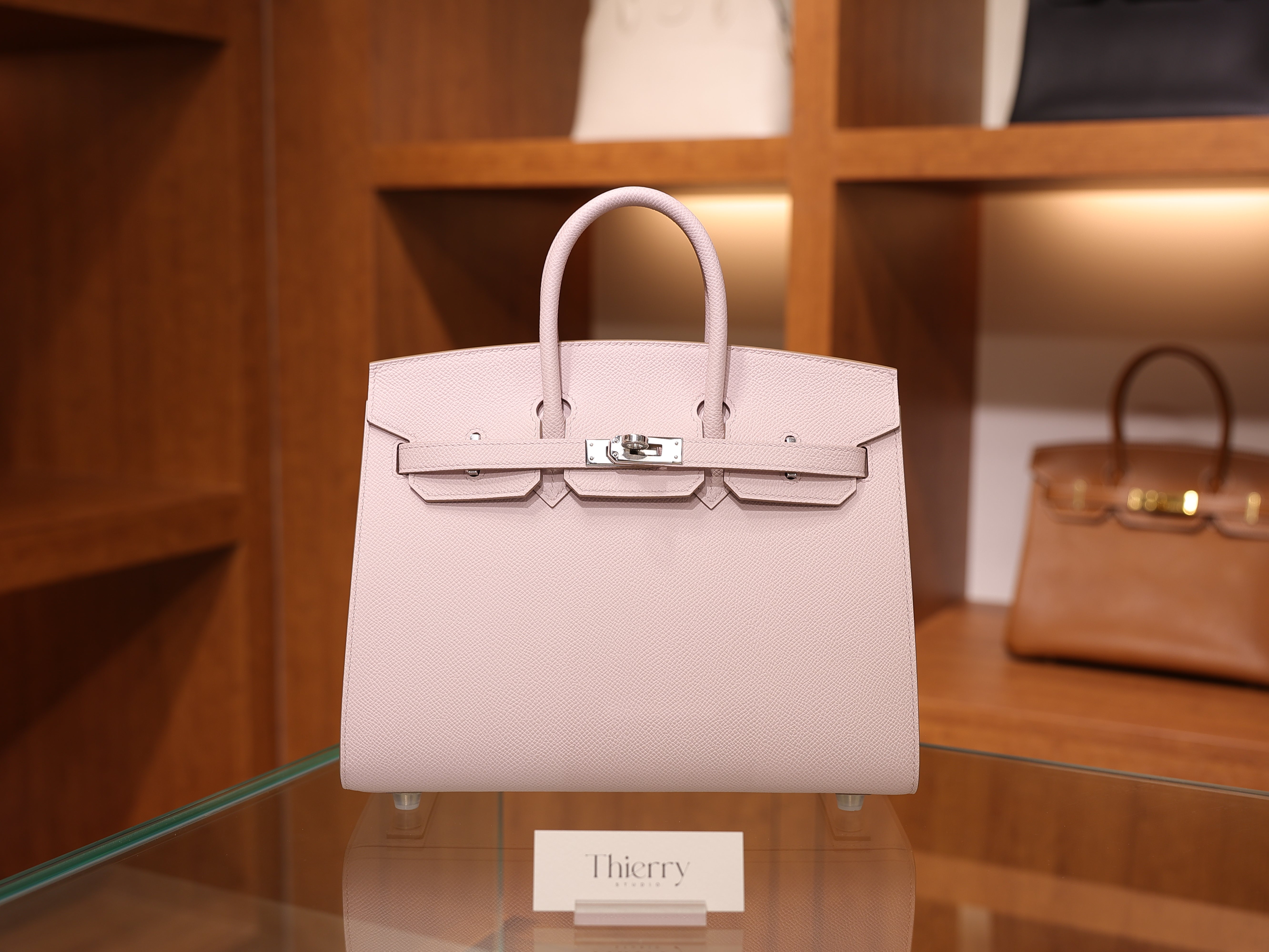Birkin 25 epsom sellier mauve pale PHW