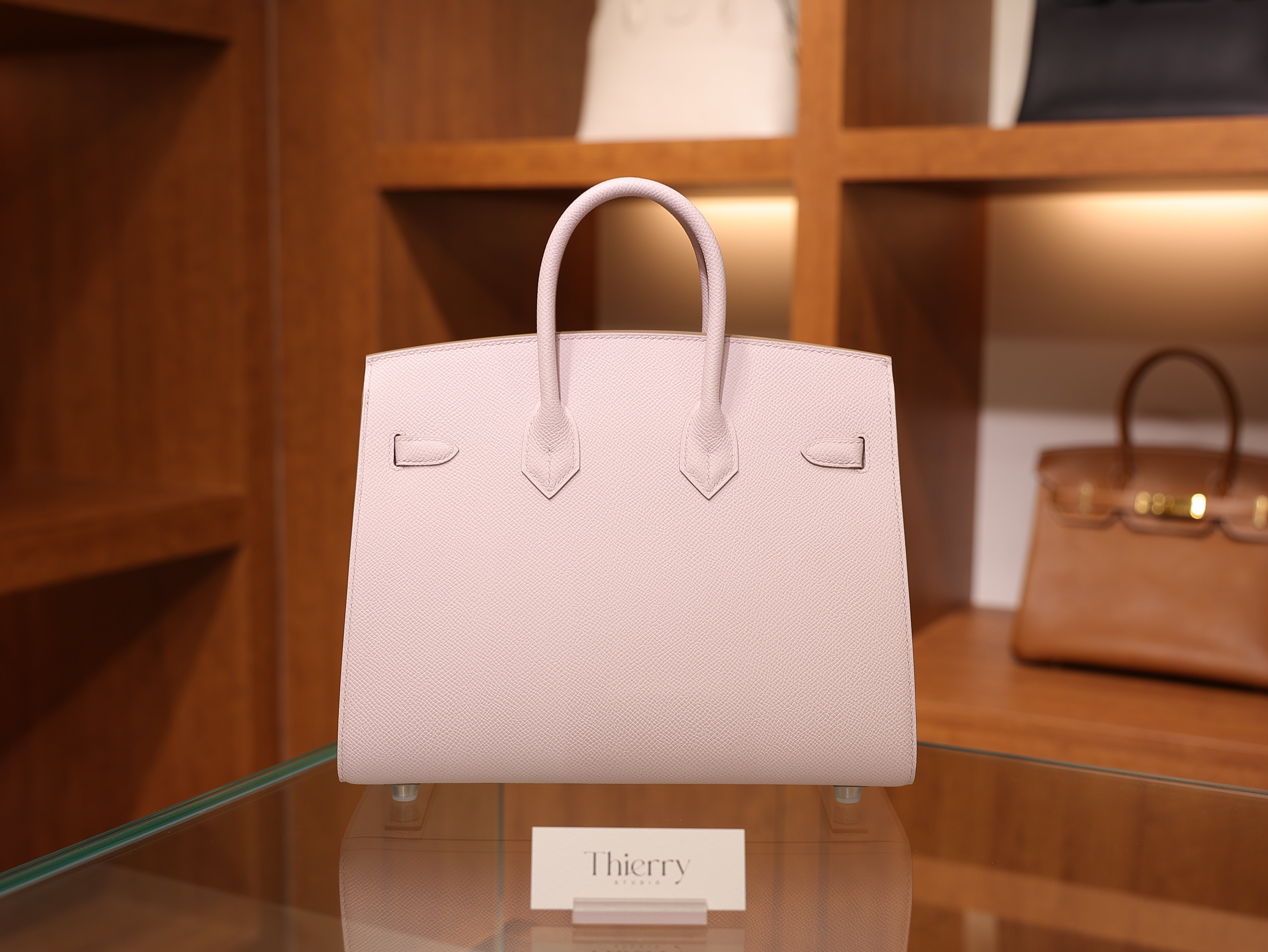 Birkin 25 epsom sellier mauve pale PHW