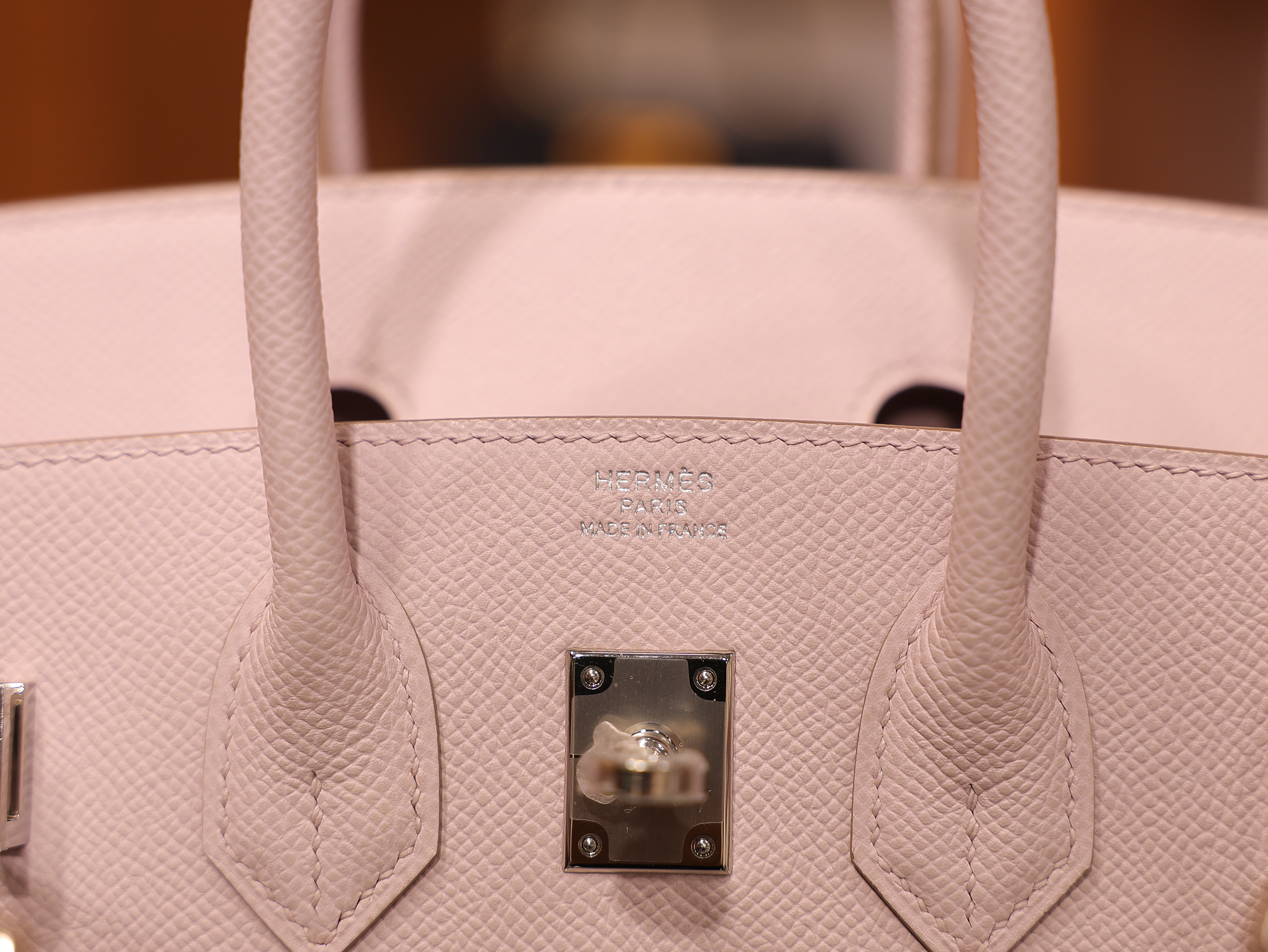 Birkin 25 epsom sellier mauve pale PHW