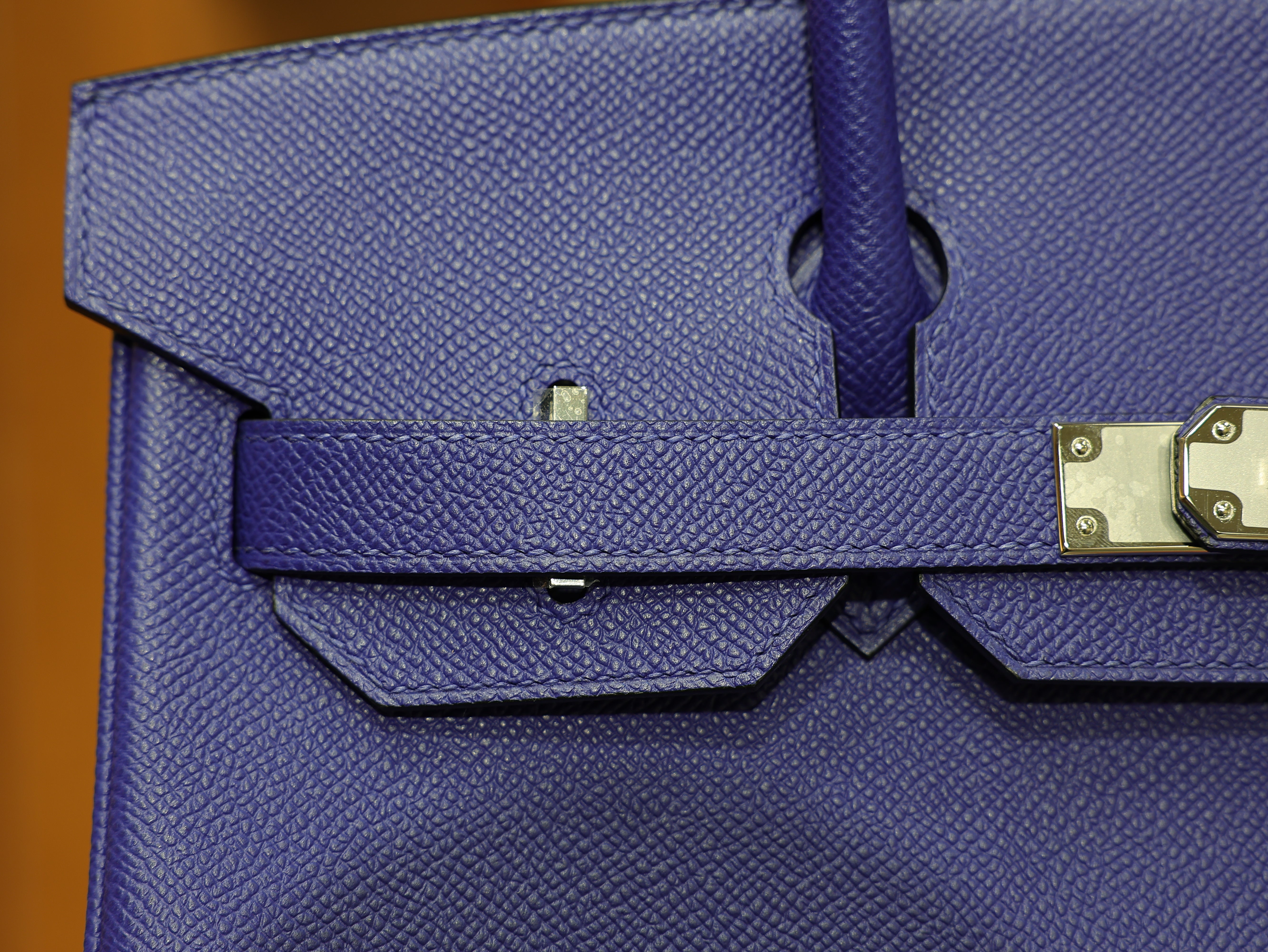 Birkin 30 epsom retourne blue electric PHW