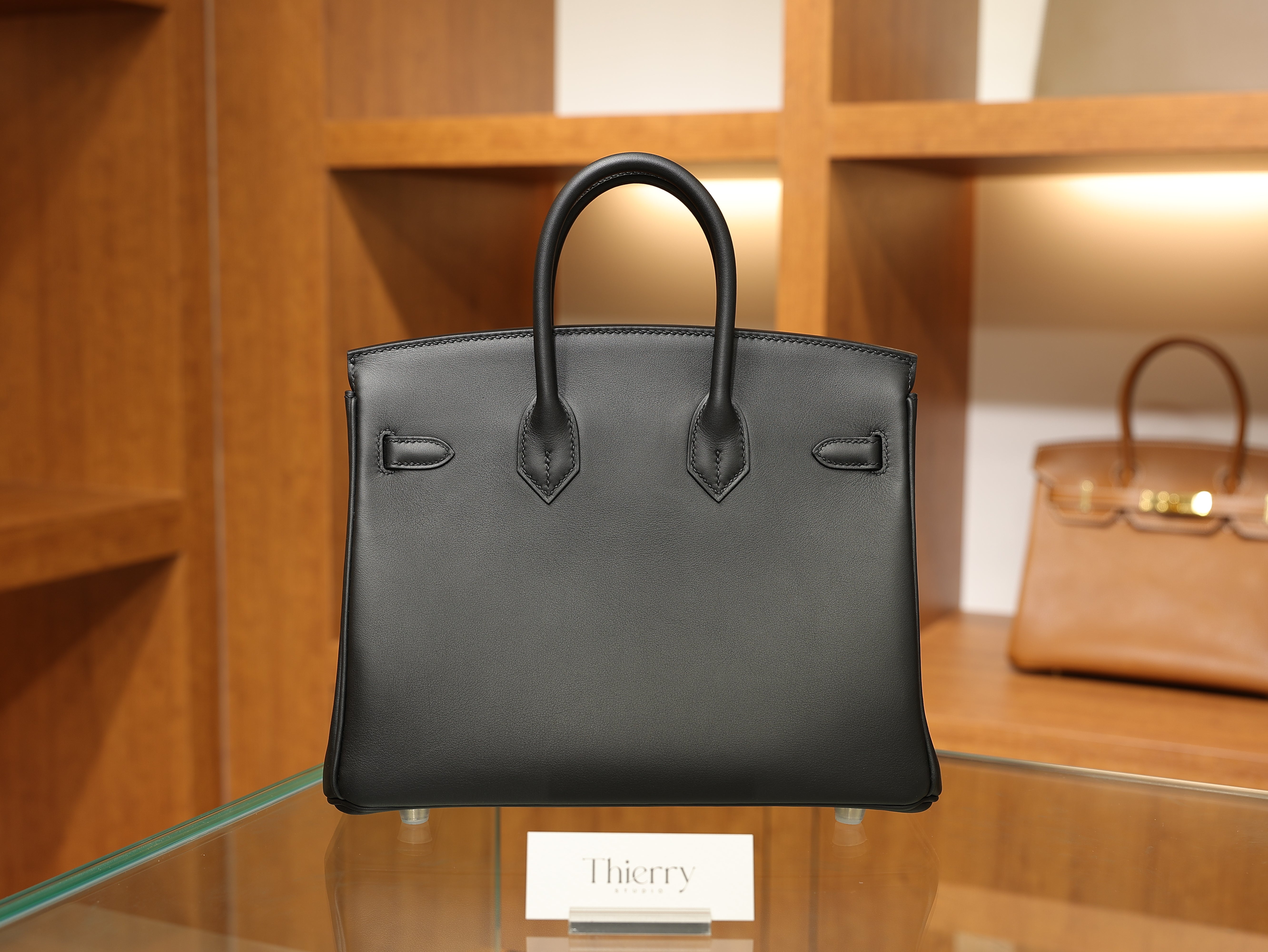 Birkin 25 swift black PHW