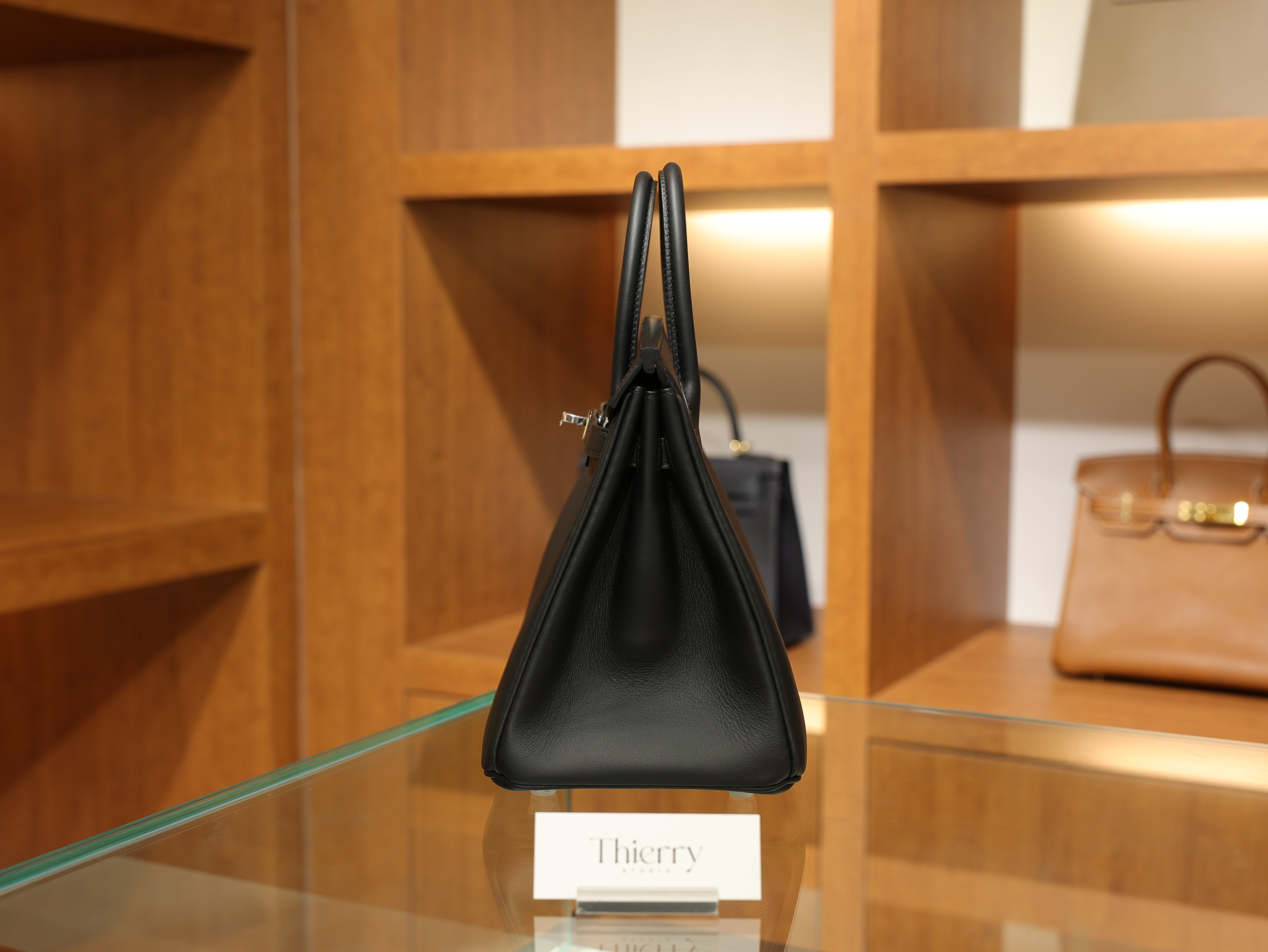 Birkin 25 swift black PHW