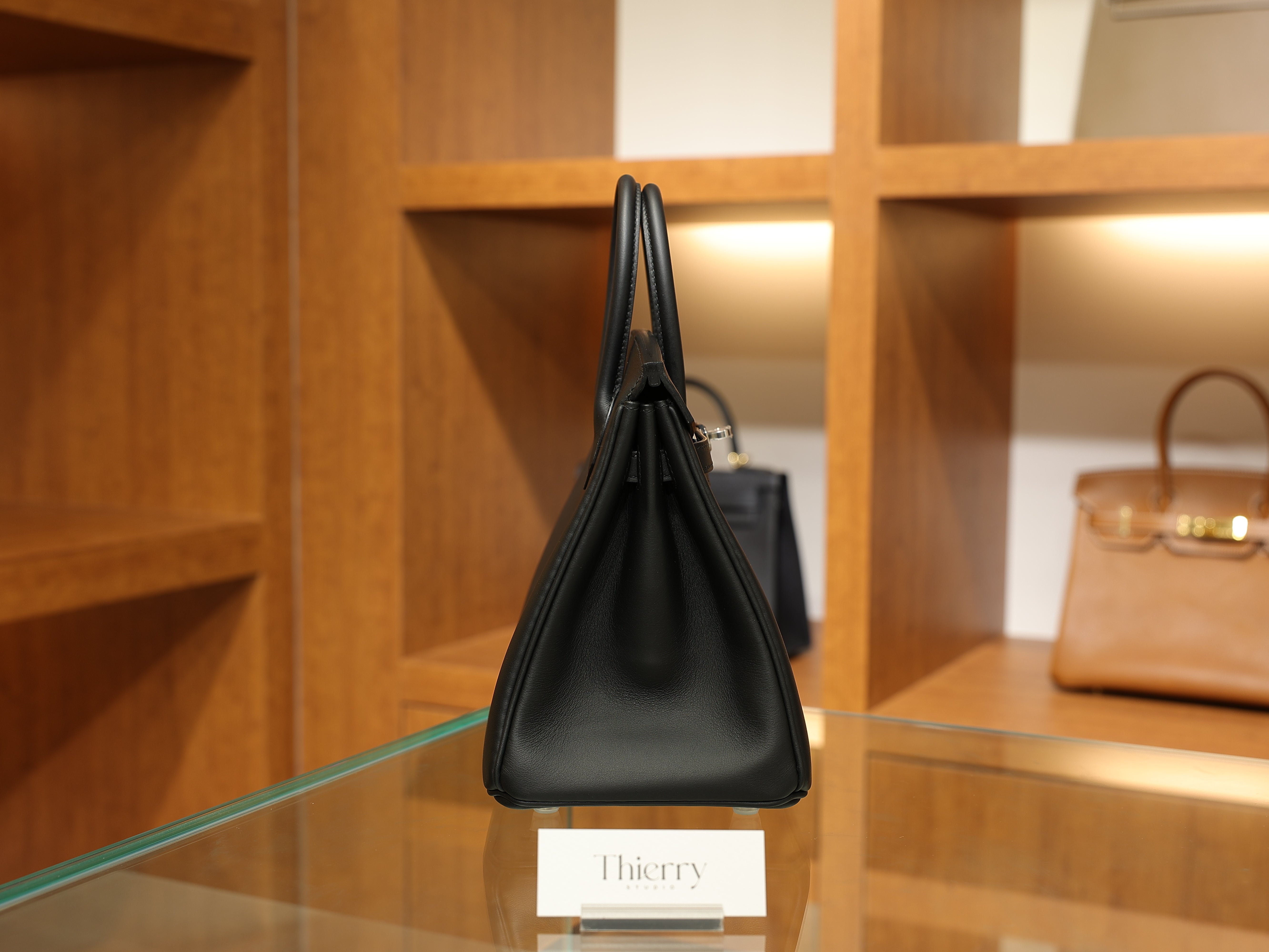 Birkin 25 swift black PHW