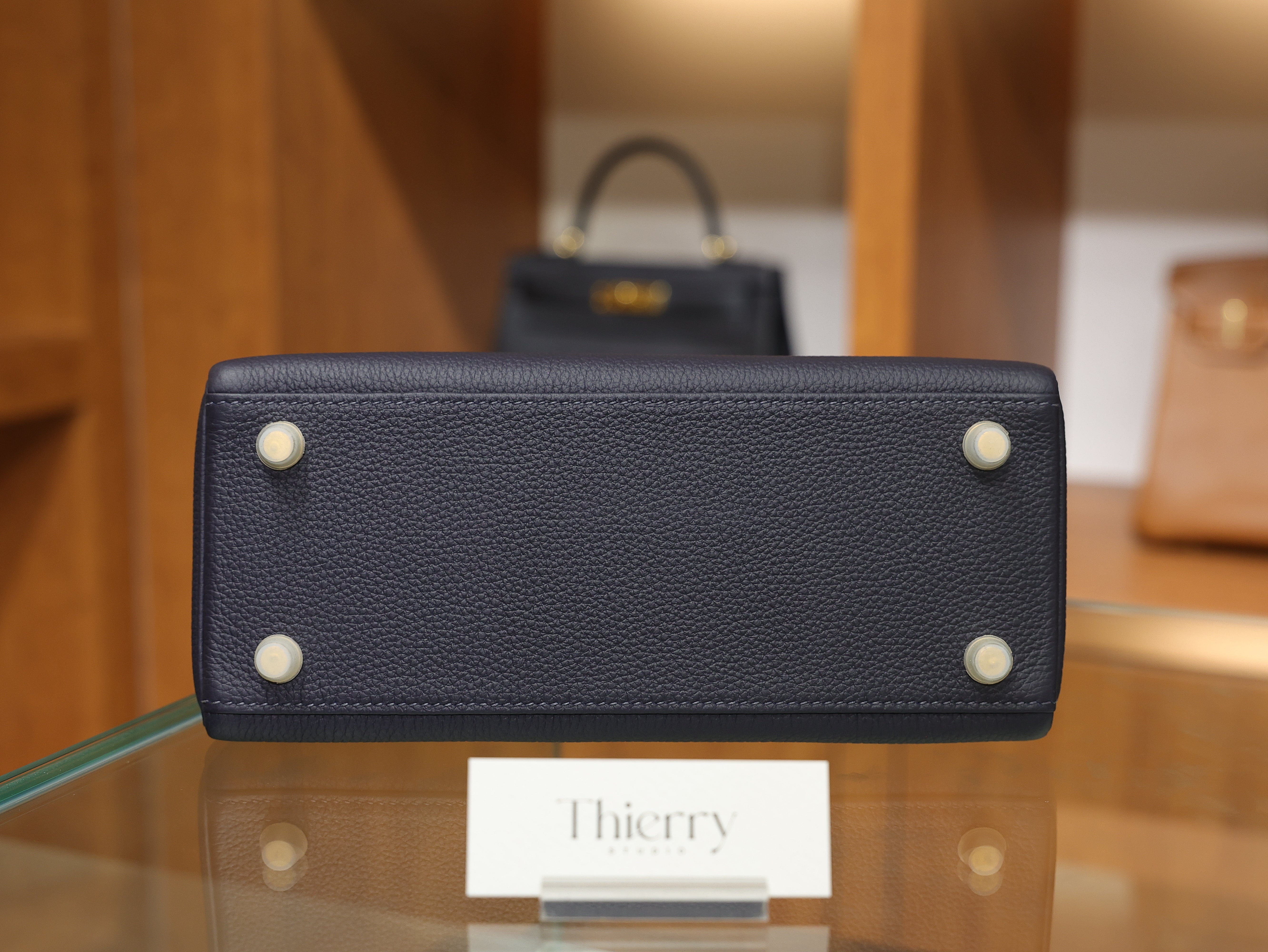 Kelly 25 togo blue nuit GHW