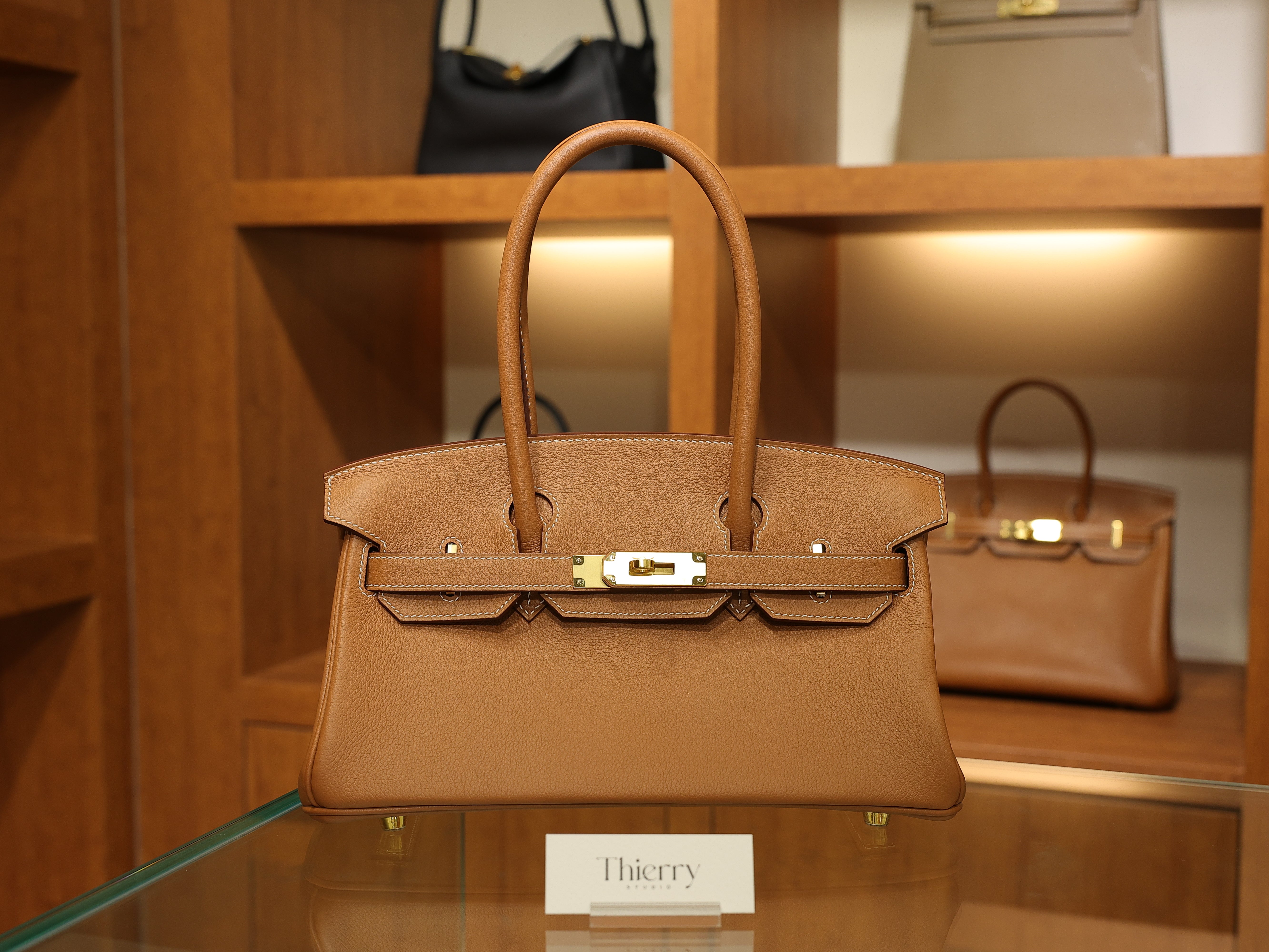 Shoulder birkin 29 evercolor gold GHW