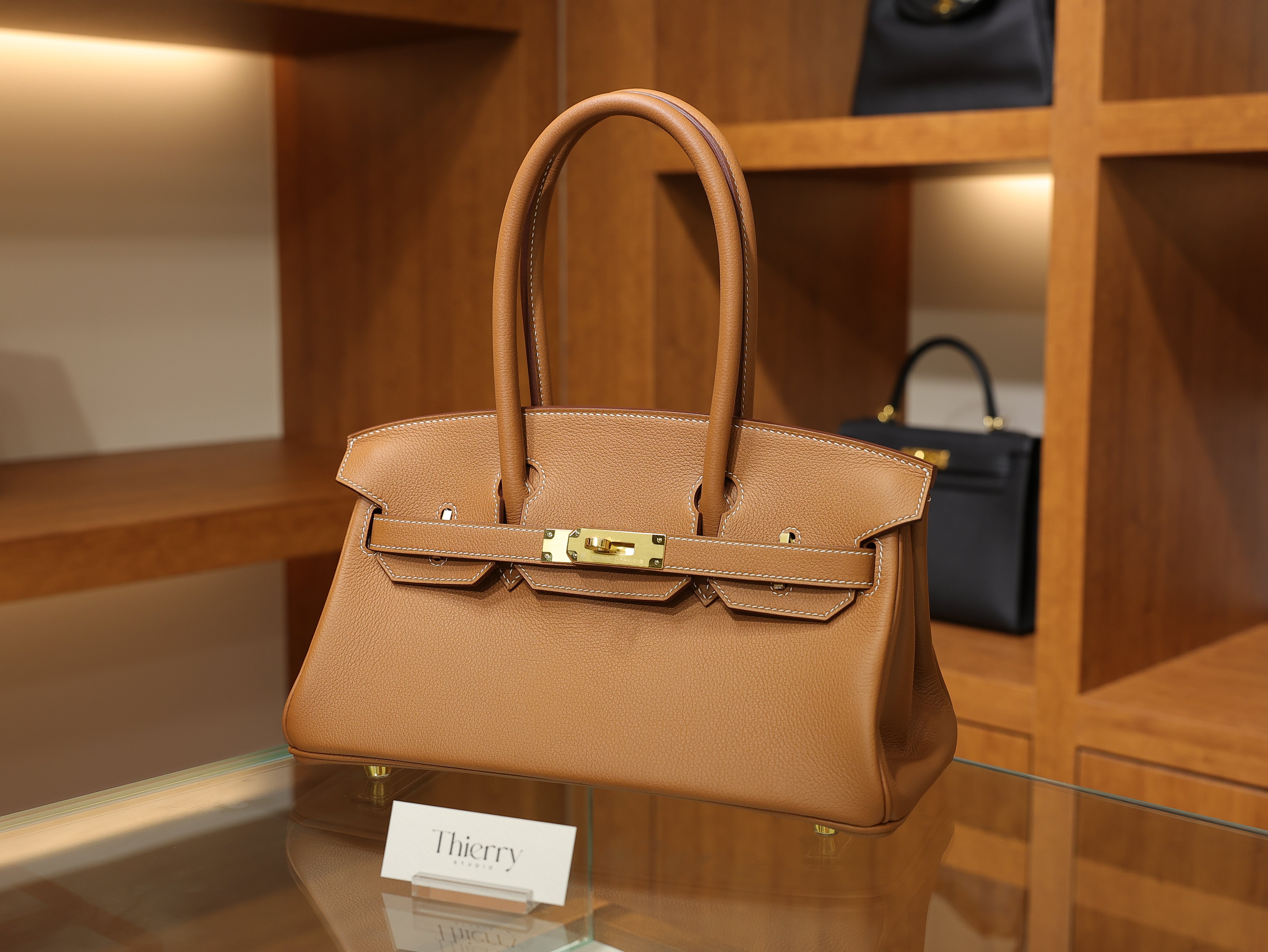 Shoulder birkin 29 evercolor gold GHW