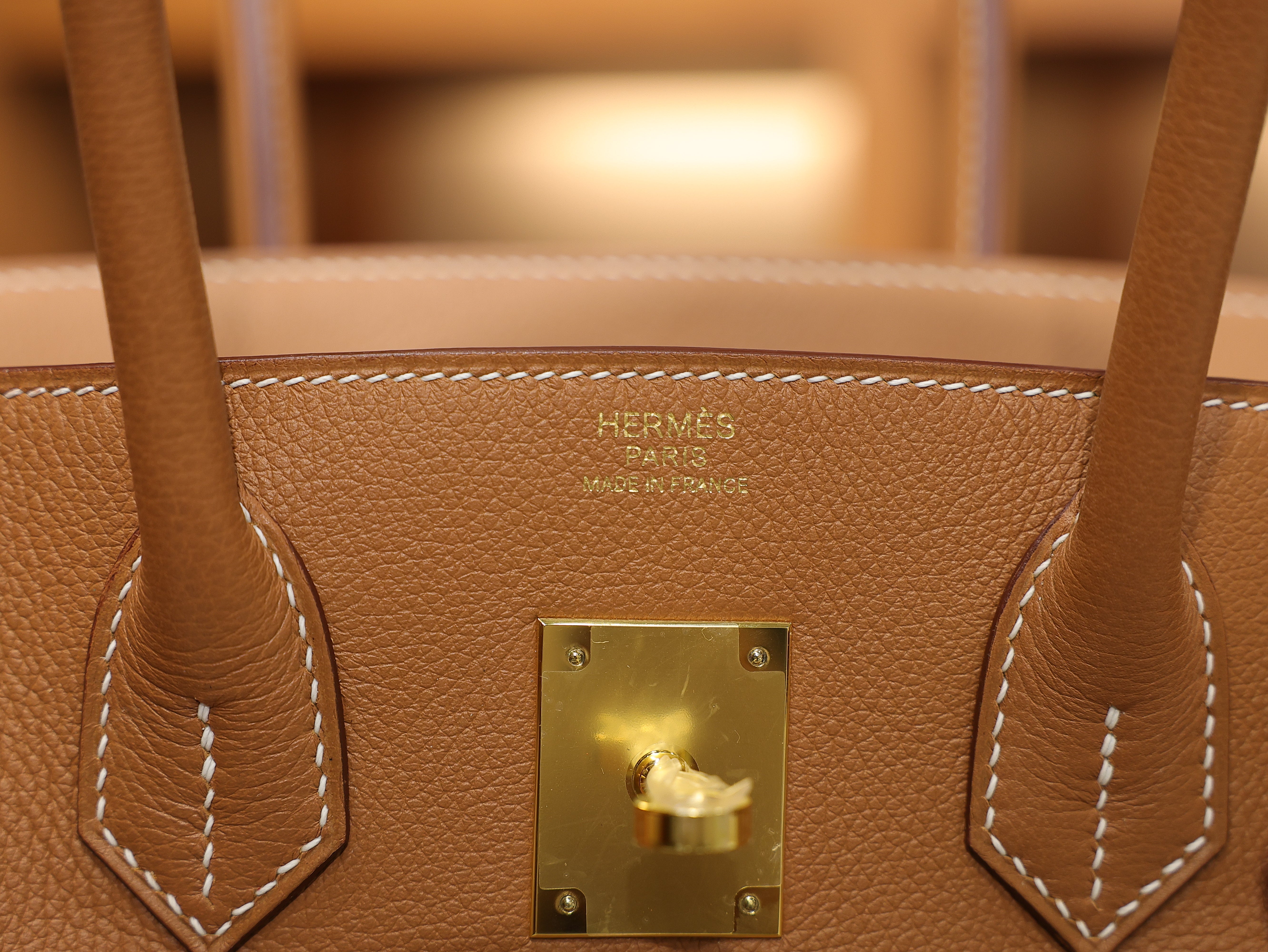 Shoulder birkin 29 evercolor gold GHW