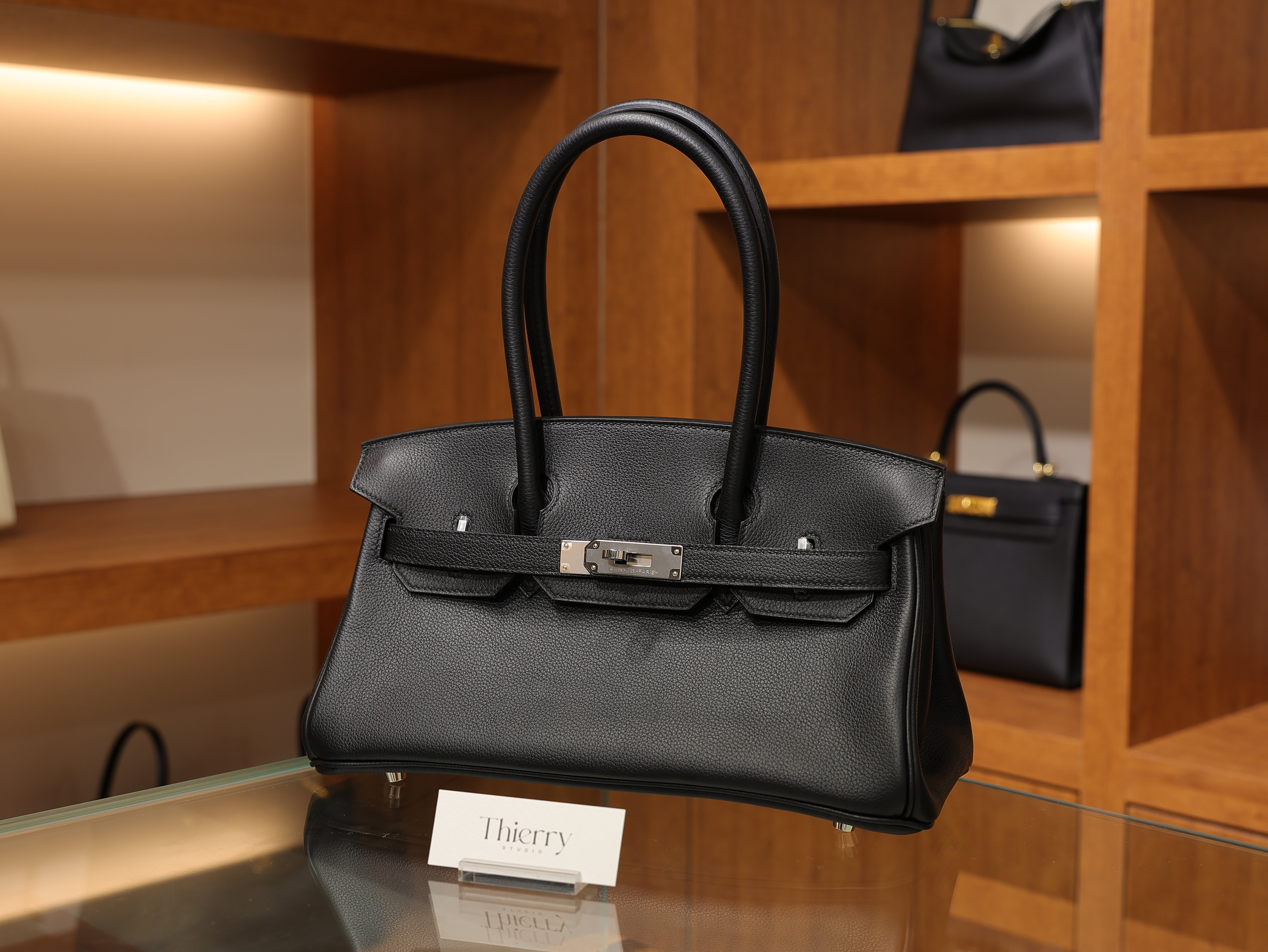 Shoulder birkin 29 evercolor black PHW