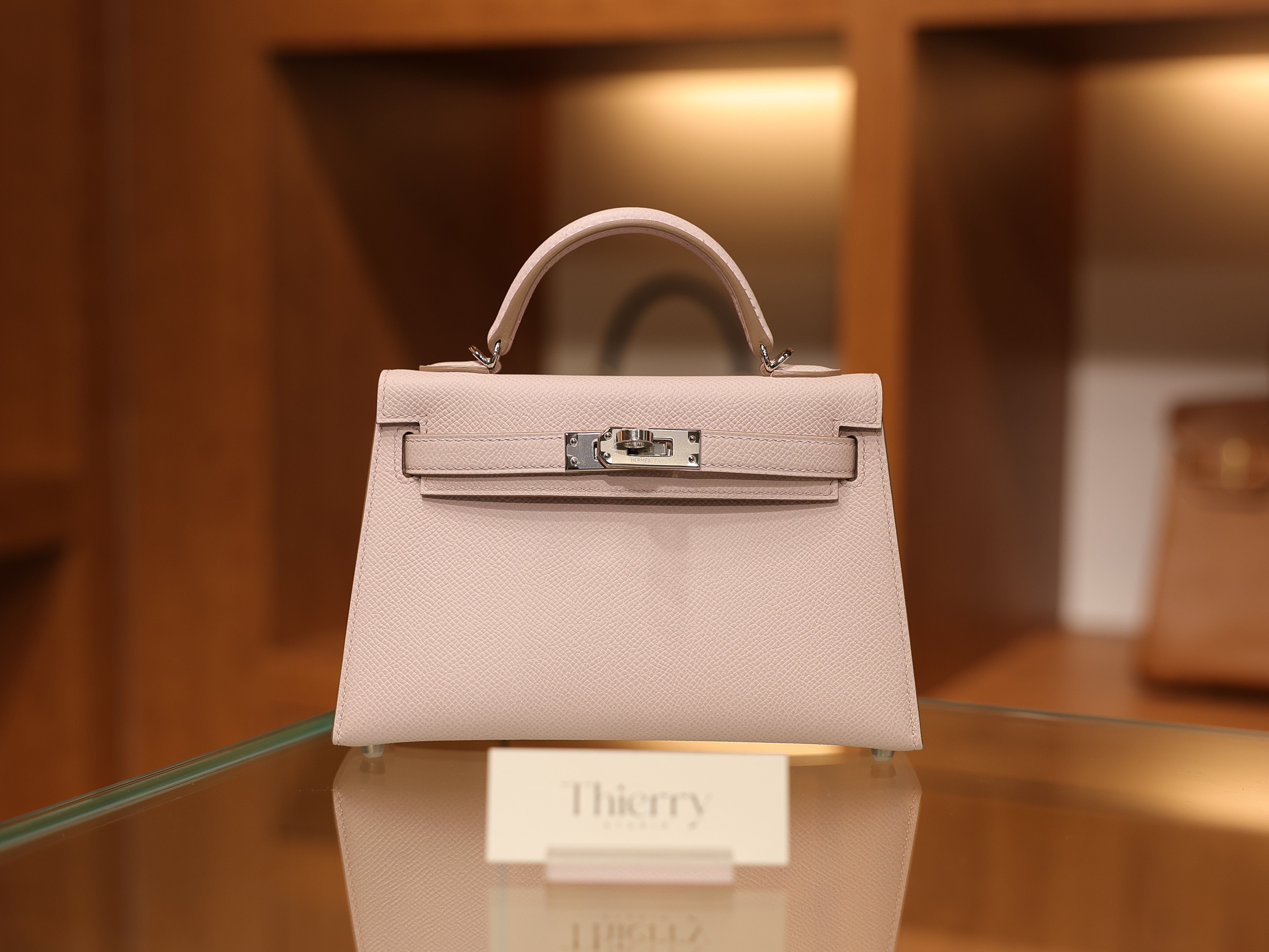 Kelly mini 2 epsom mauve pale PHW